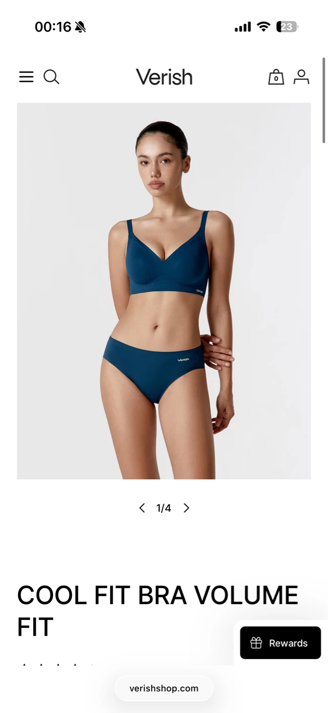 brand new Small Midnight Blue Verish Cool Fit Bra Volume Fit