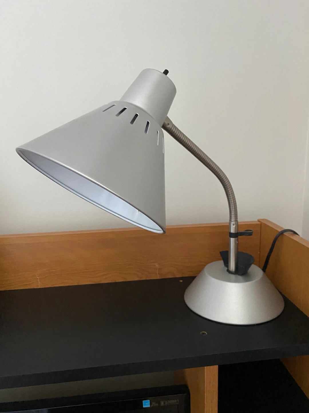 Silver Gooseneck Desk Lamp