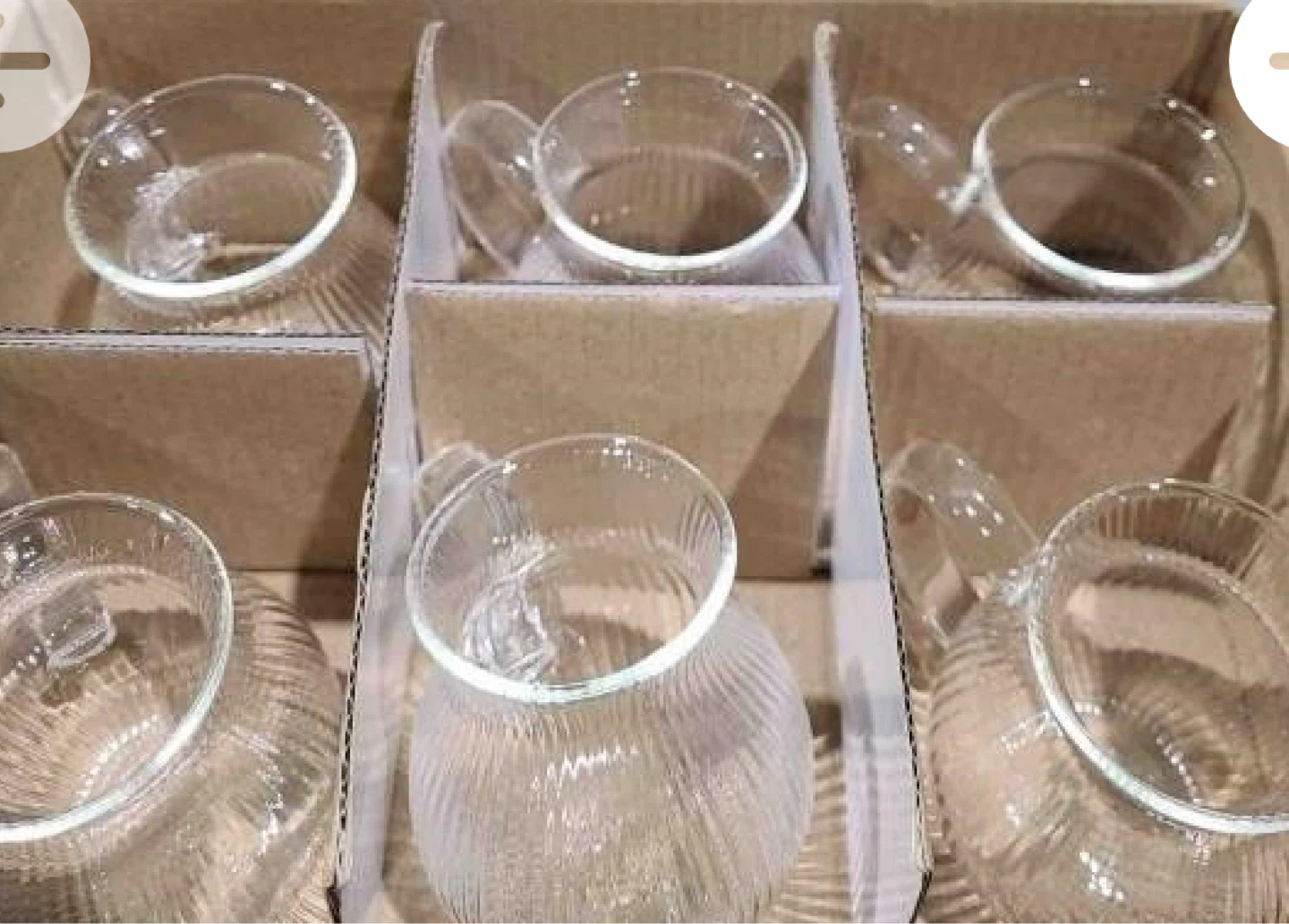 Set of 6 tea cups