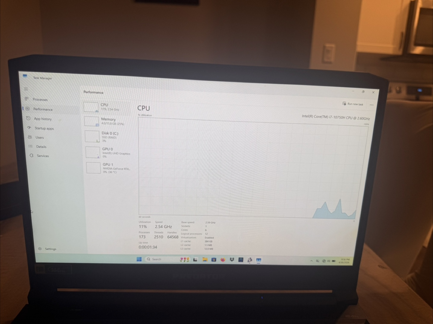 Acer predator gaming laptop  RTX 3060 - photo 3