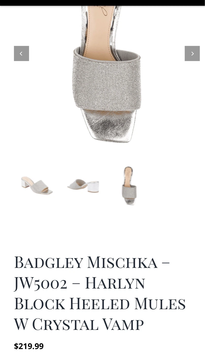 Badgley Mischka Harlyn Block Heeled Mules ..