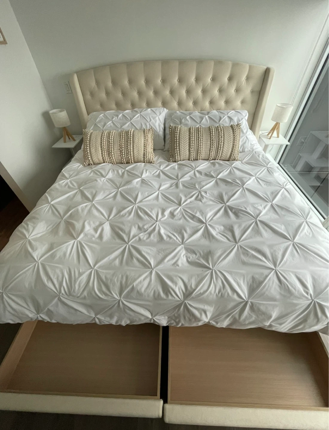 Structube RAVEL King-Size Bed and mattress - photo 2