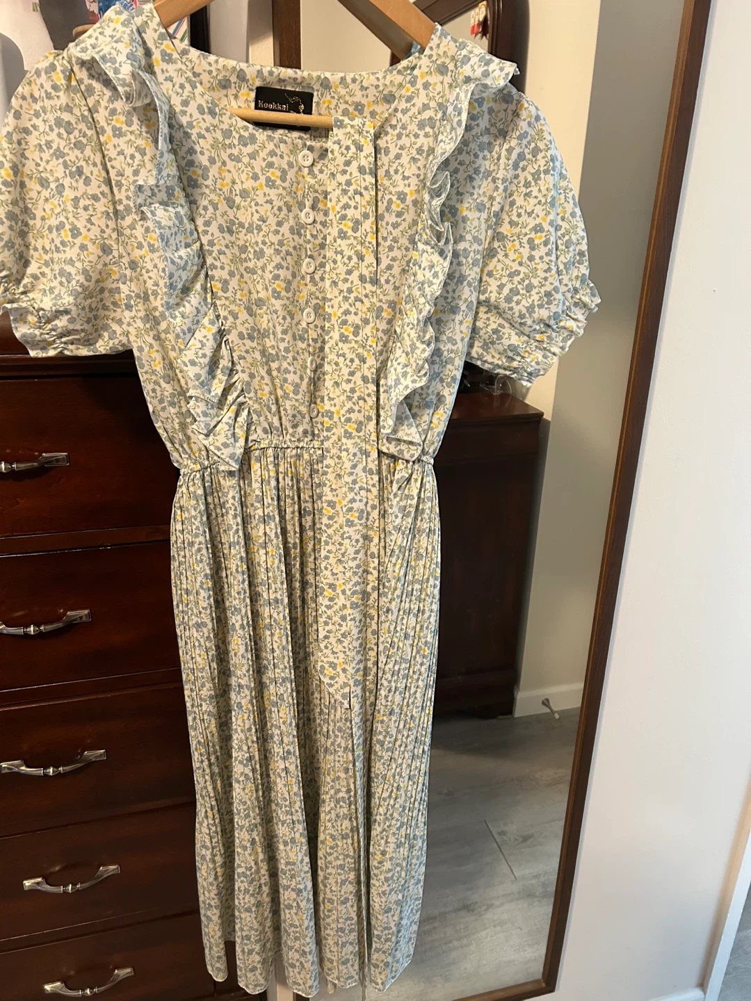 Kookai Floral Print Midi Dress
