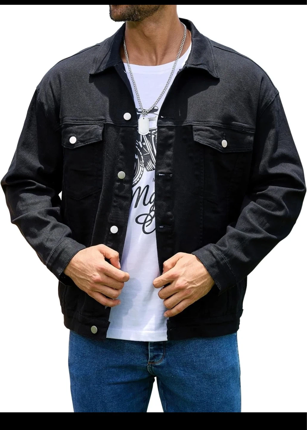 Bindefon Black Denim Jacket