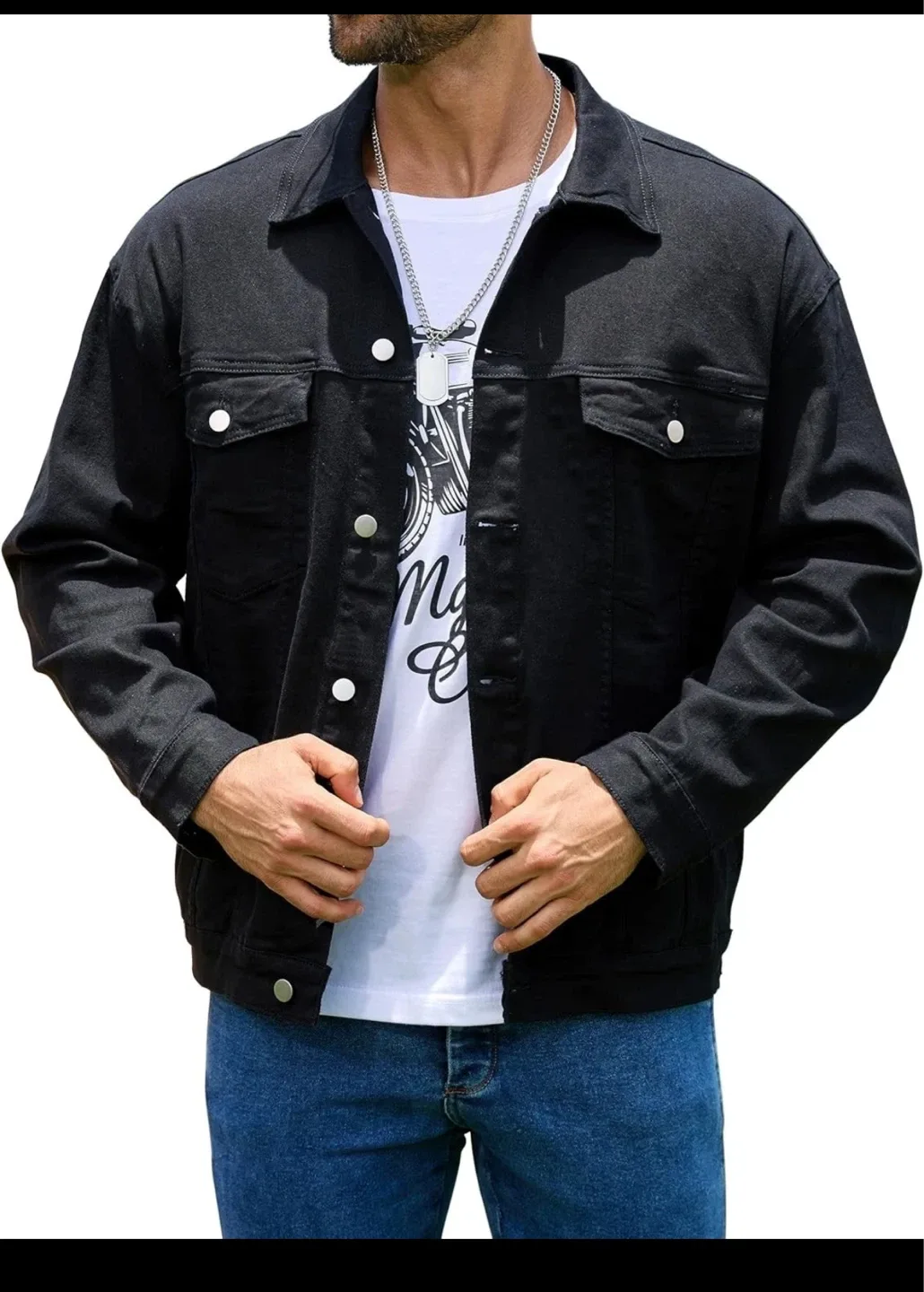 Bindefon Black Denim Jacket