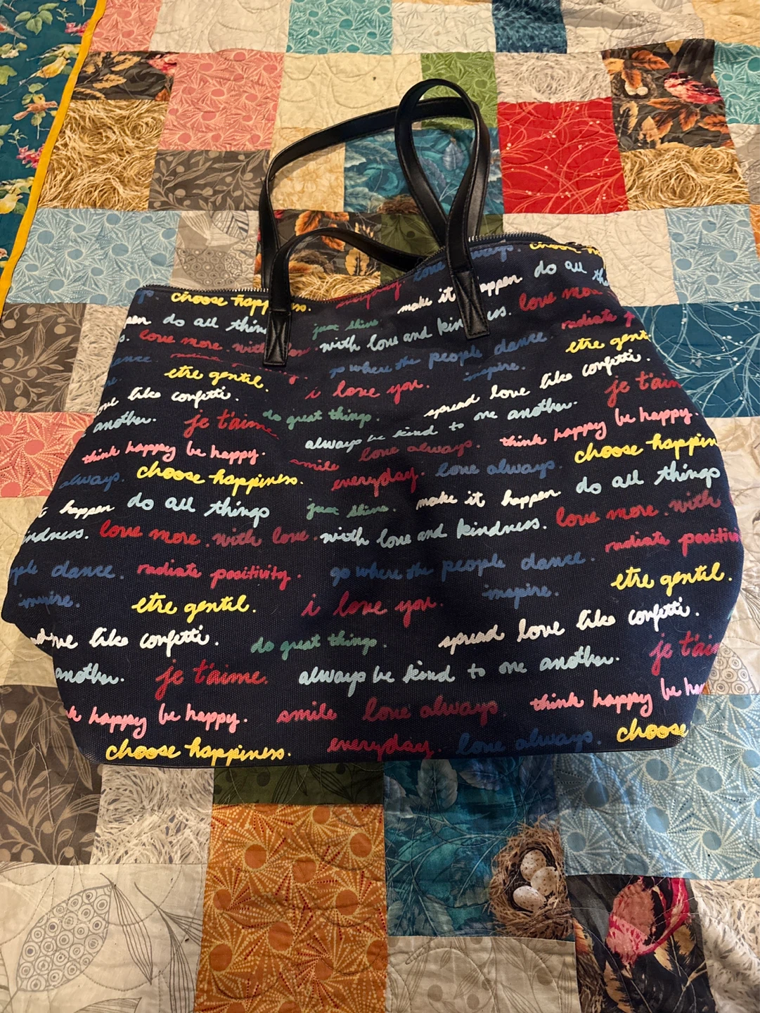 Tote Bag with Motivational Sayings