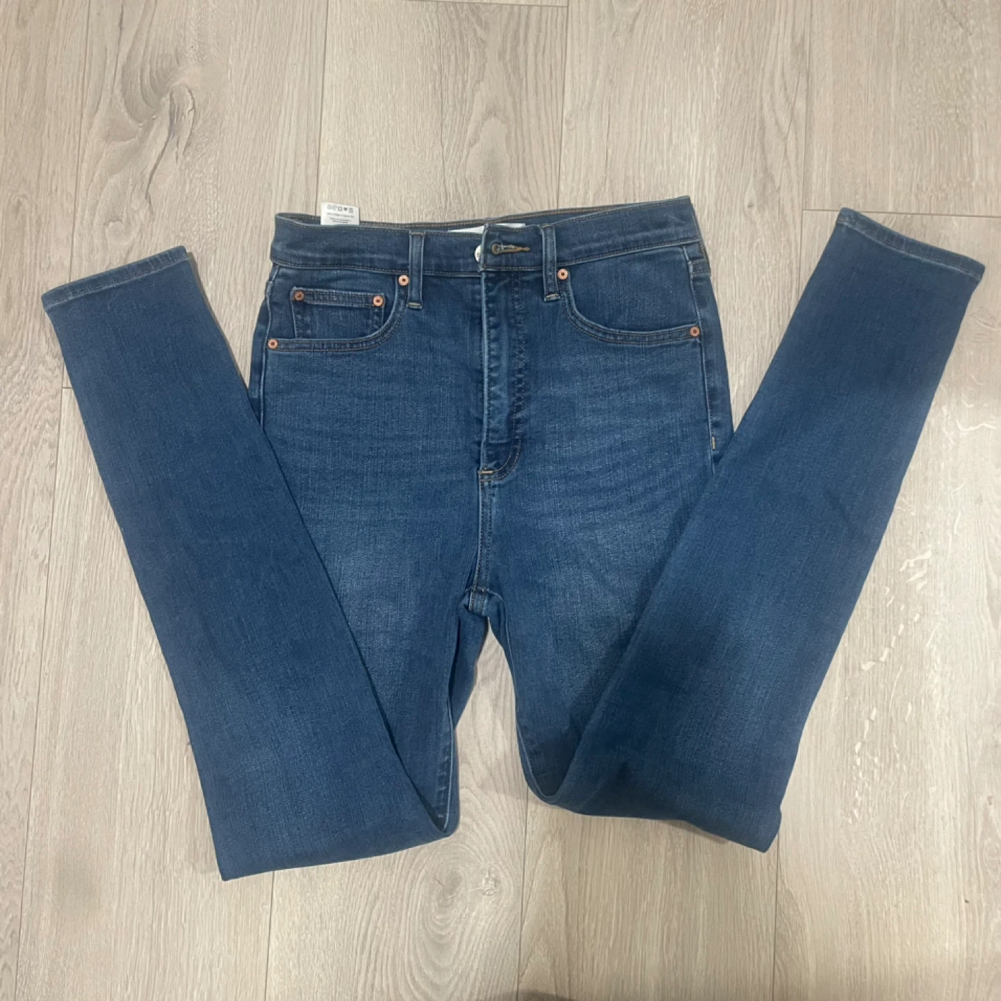 Denim Rise Skinny Jeans