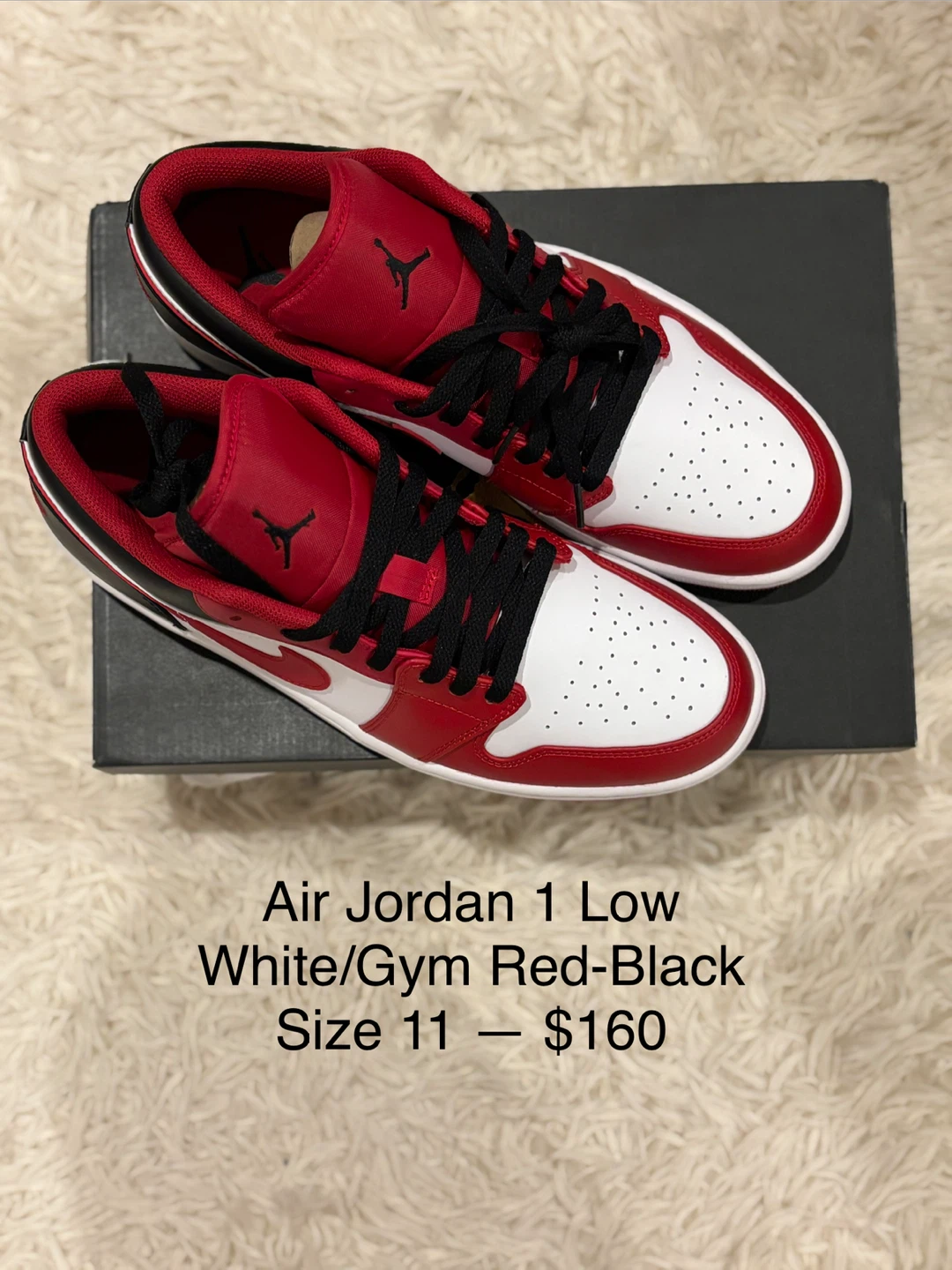 Air Jordan 1 Low SE (GS) White/Mint Foam-Black Size 6.5Y