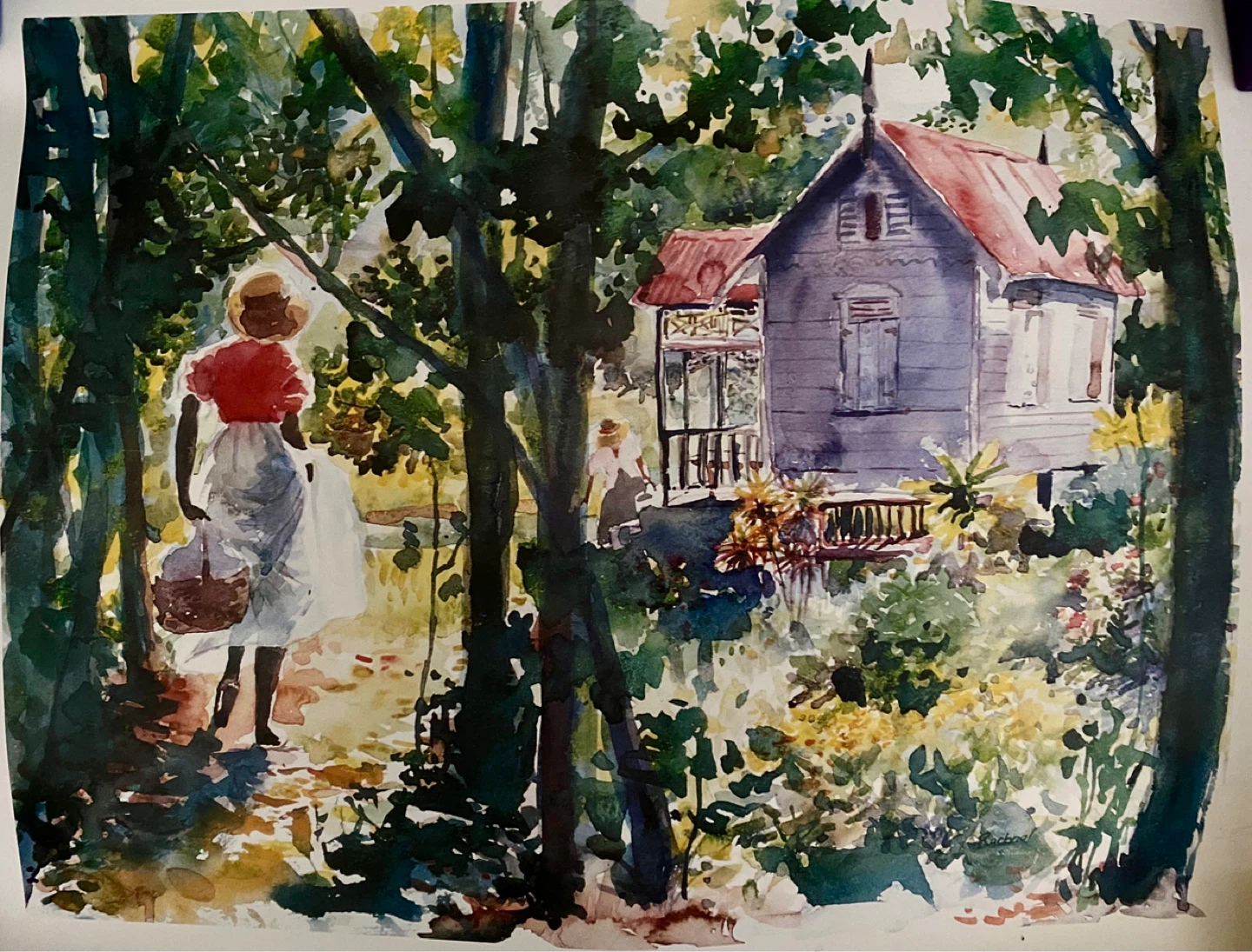 Rachael Heusner "Summer Day" Print - Caribbean Echos Series