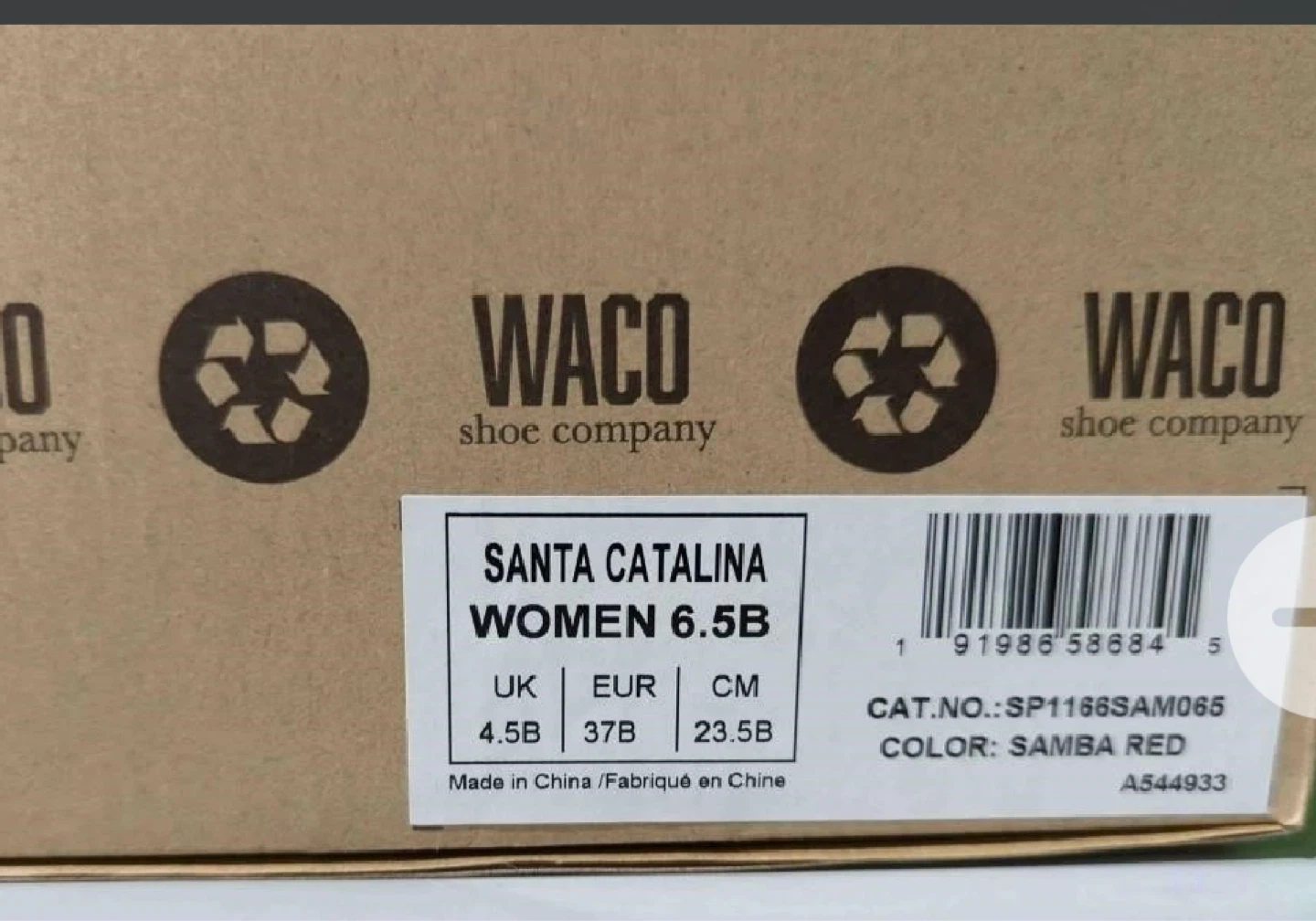 Waco Santa Catalina Women's Red Shoes Size 6.5B - photo 4