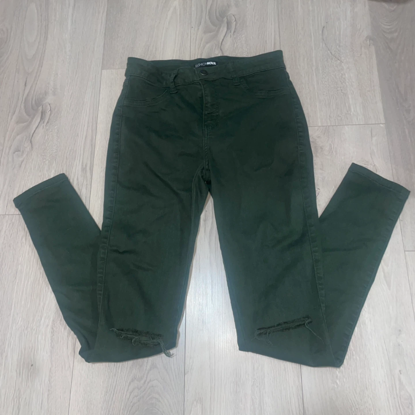 Fashion Nova Green Jeans