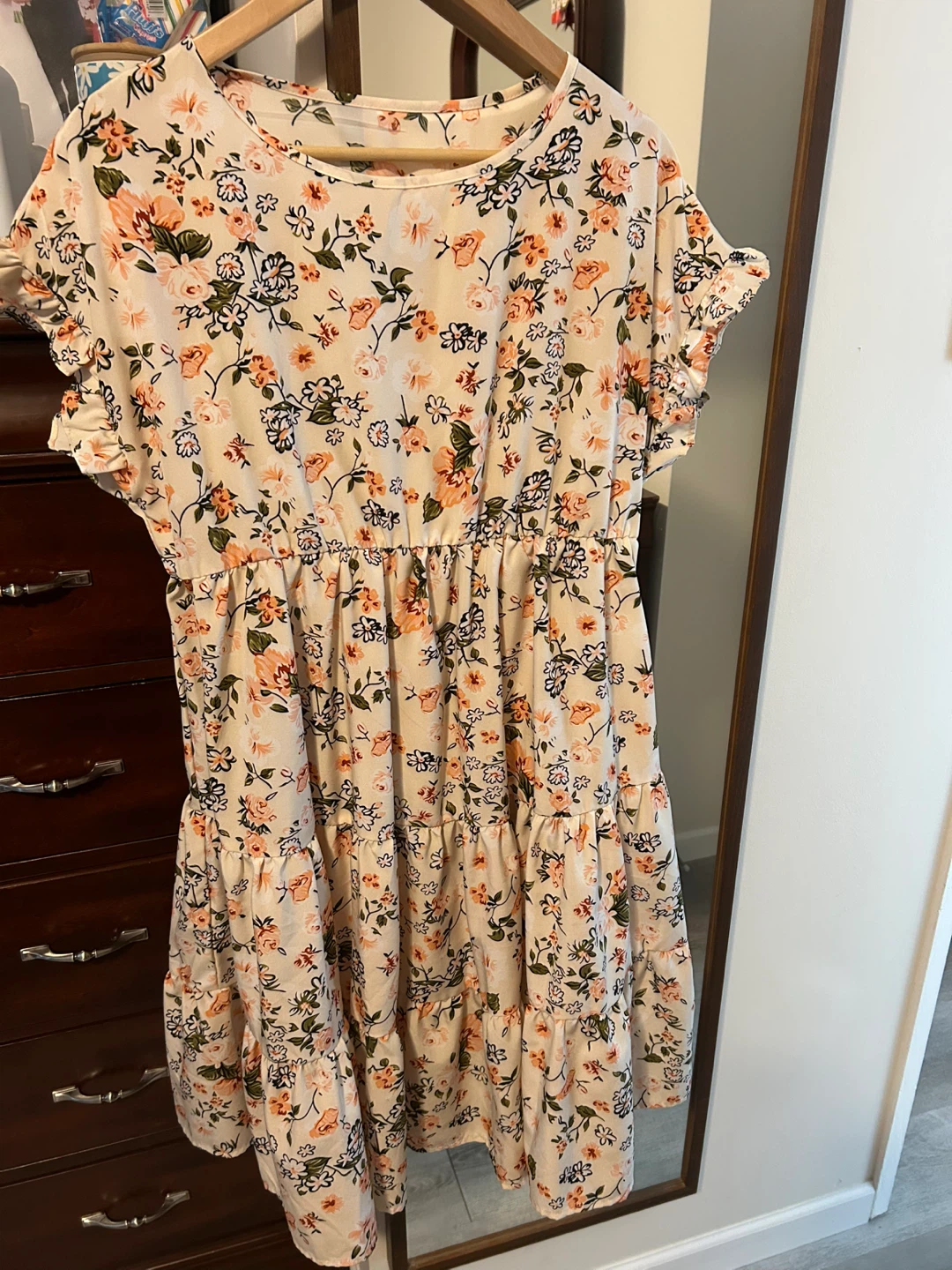 Floral Tiered Midi Dress
