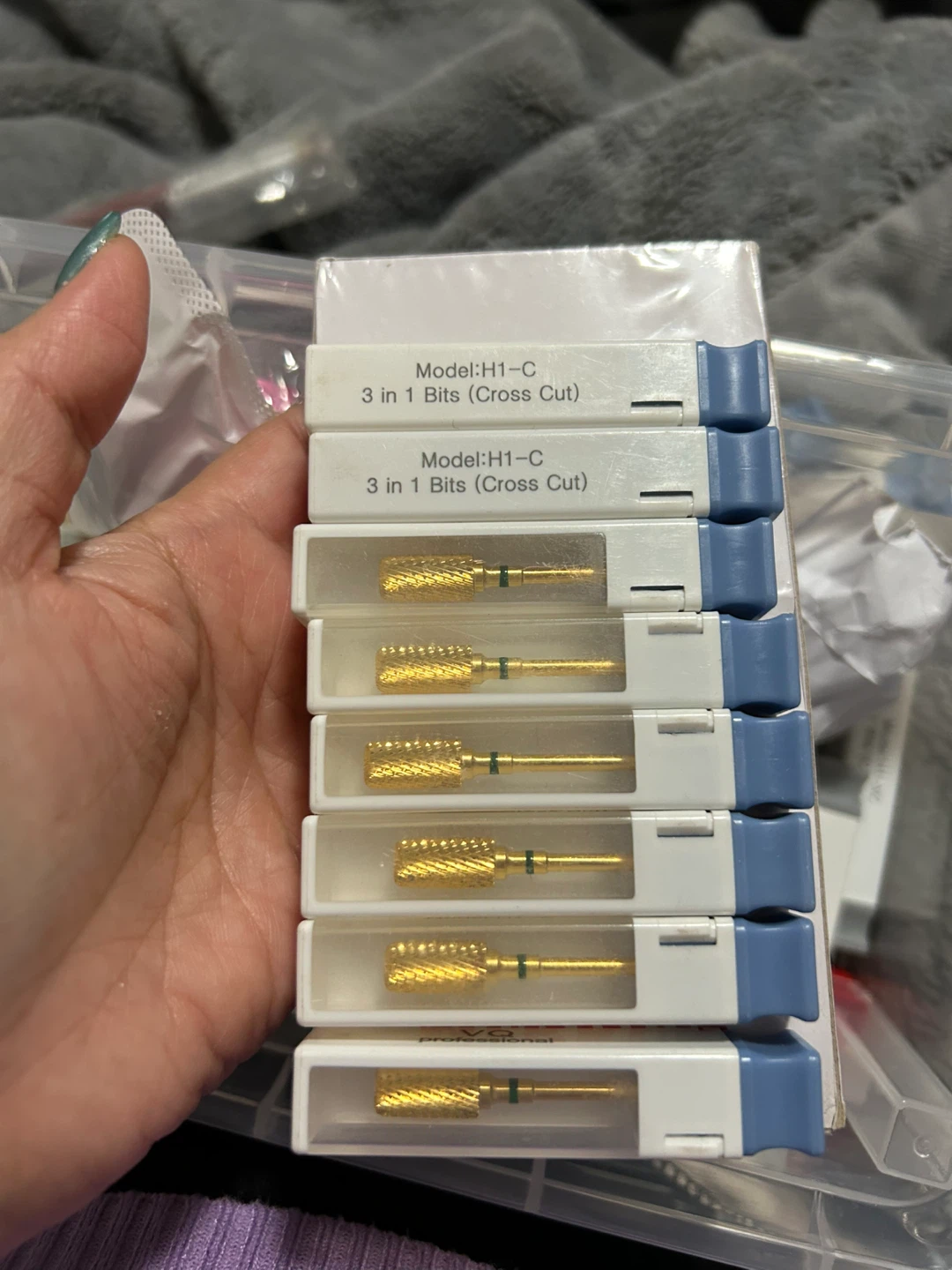 H1-C 3 in 1 Nail Drill Bits (Cross Cut)