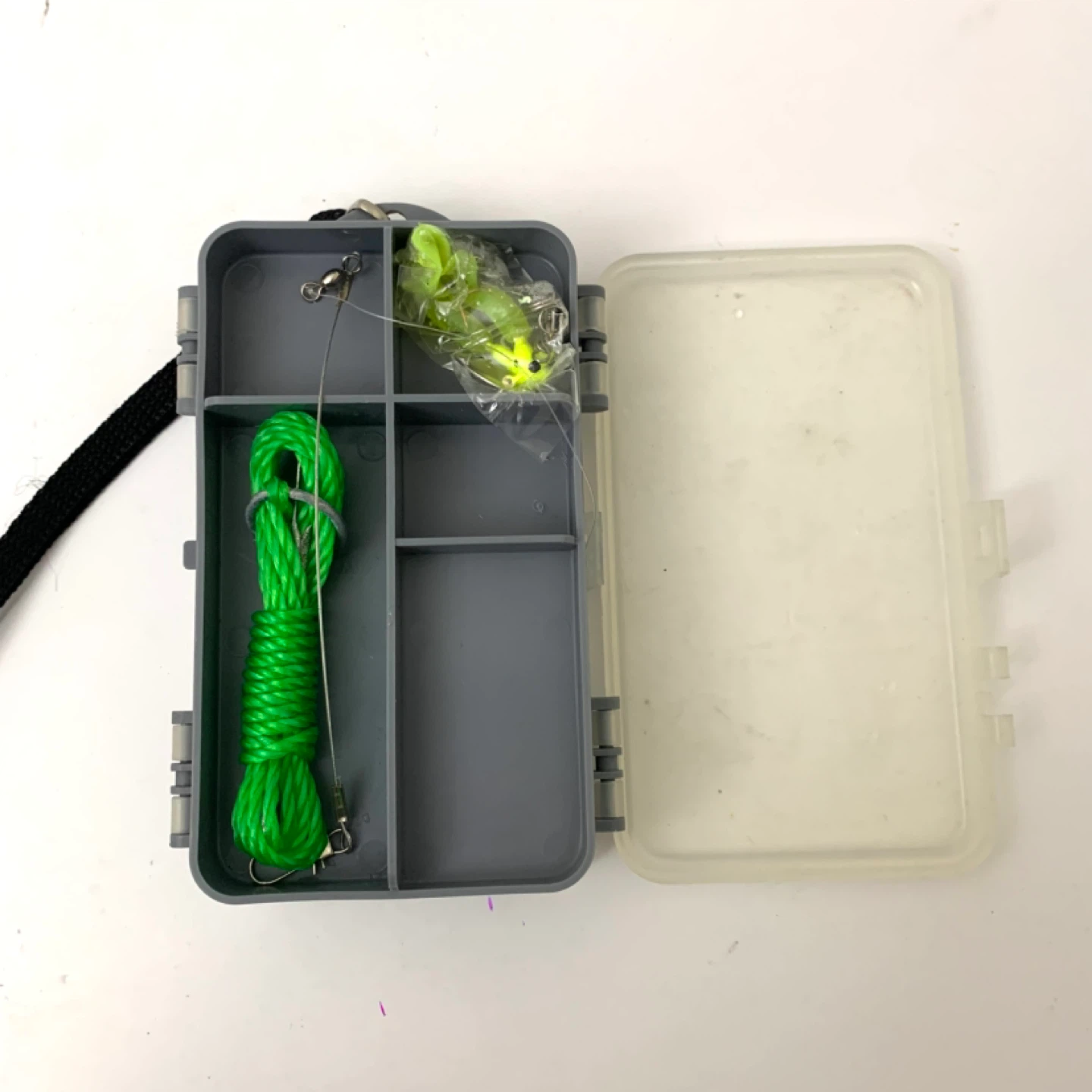 Fishing Tackle Box Lures Hooks Weights Kit Starter Set Outdoor - photo 4