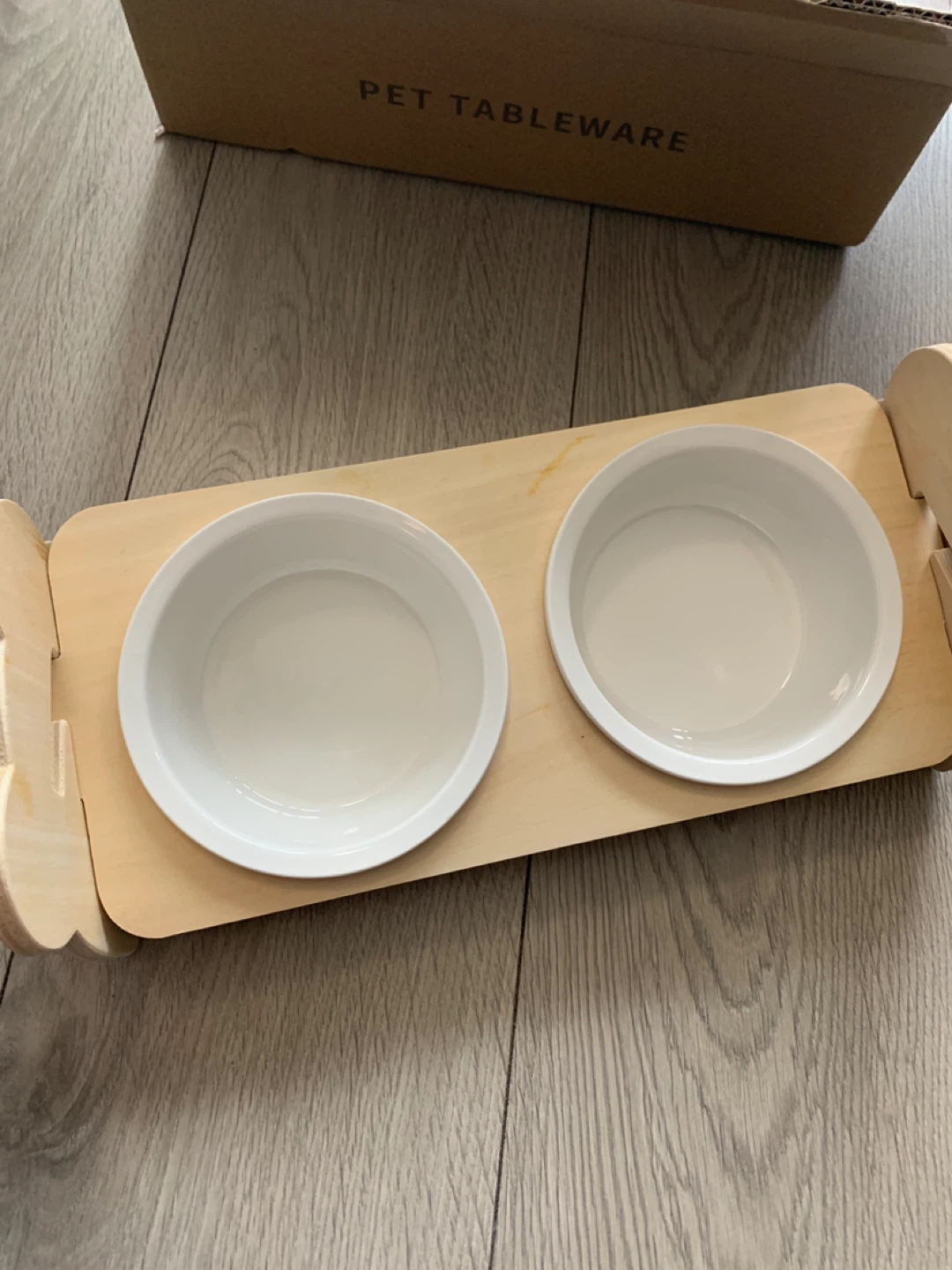 ‼️MUST GO‼️Elevated Pet Bowls with Wooden Stand - photo 2