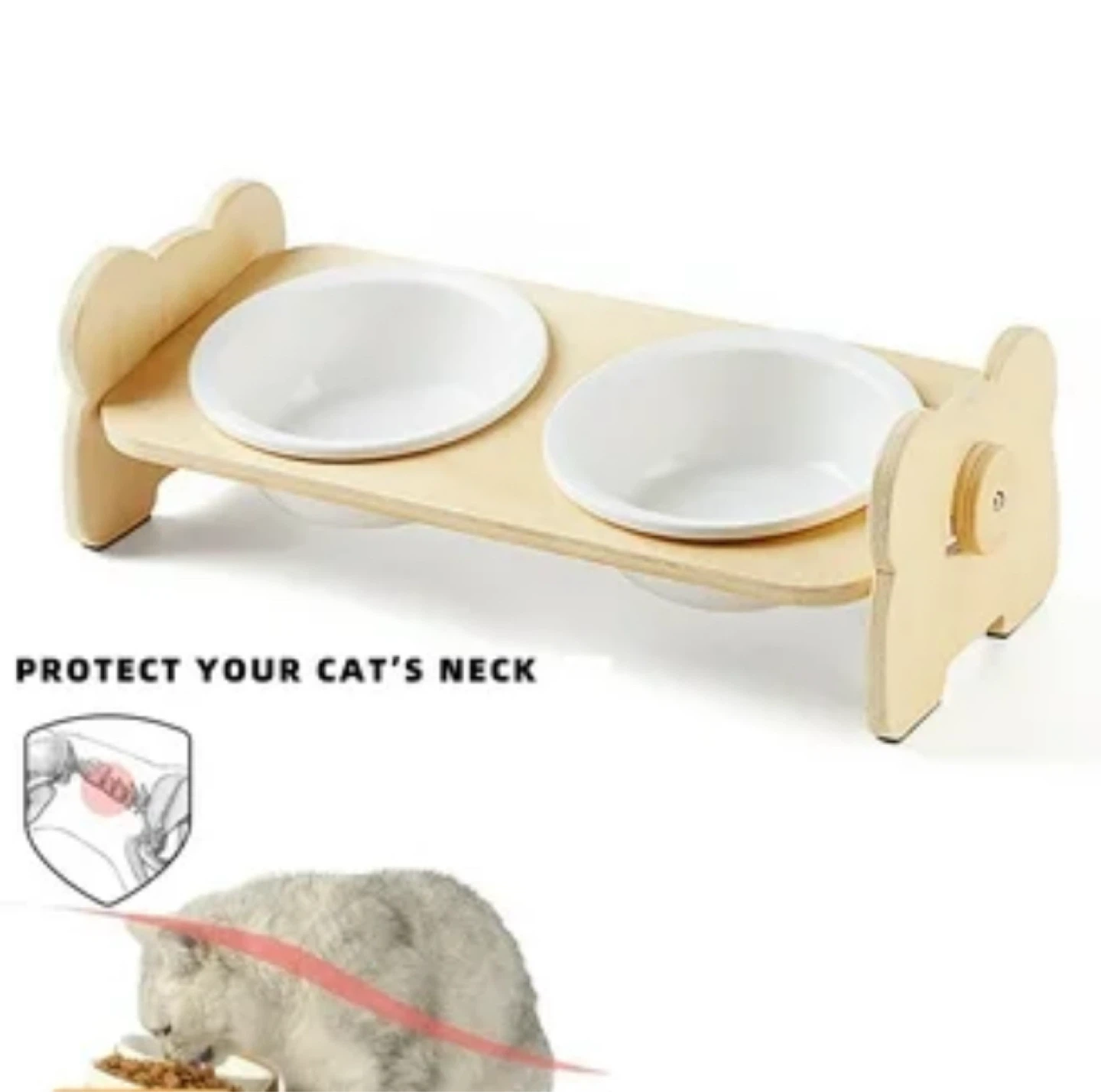 ‼️MUST GO‼️Elevated Pet Bowls with Wooden Stand - photo 5