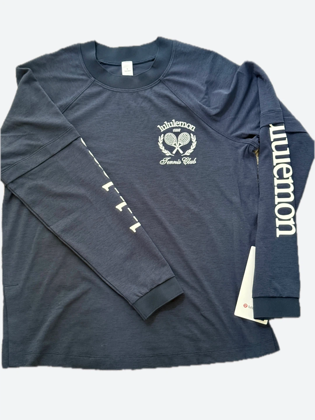 Lululemon Navy Tennis Club Layered Long Sleeve T-Shirt Size 6 - photo 3