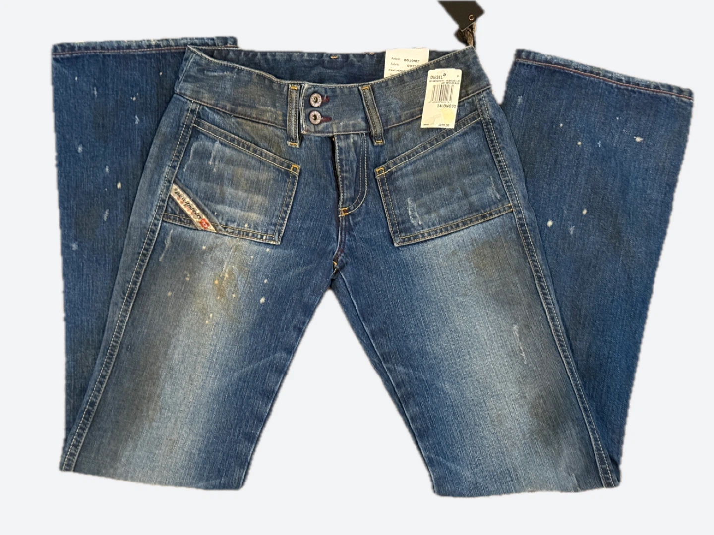 Diesel Women's Hush Jeans Medium Blue Bootcut Size 24W x 30L - photo 3