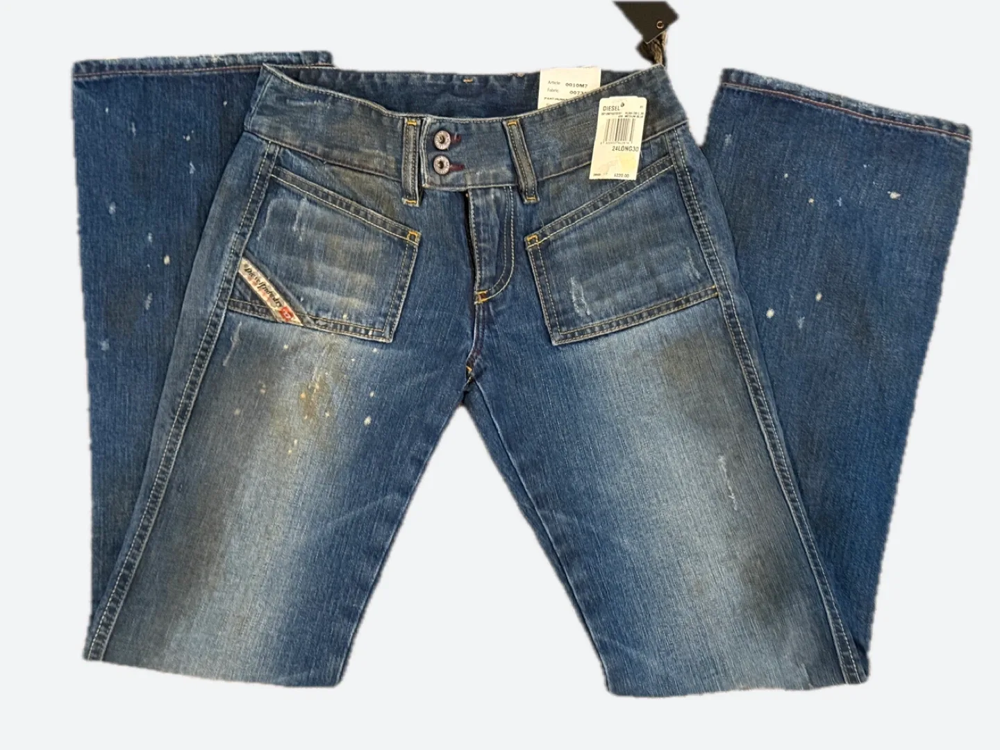 Diesel Women's Hush Jeans Medium Blue Bootcut Size 24W x 30L - photo 3