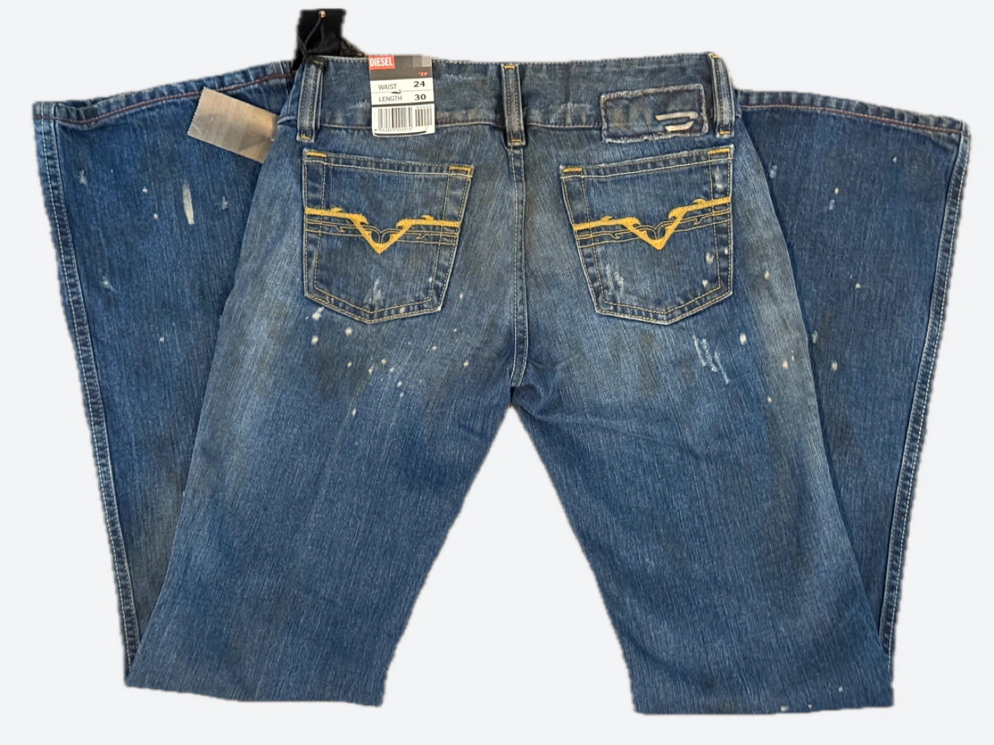 Diesel Women's Hush Jeans Medium Blue Bootcut Size 24W x 30L - photo 4