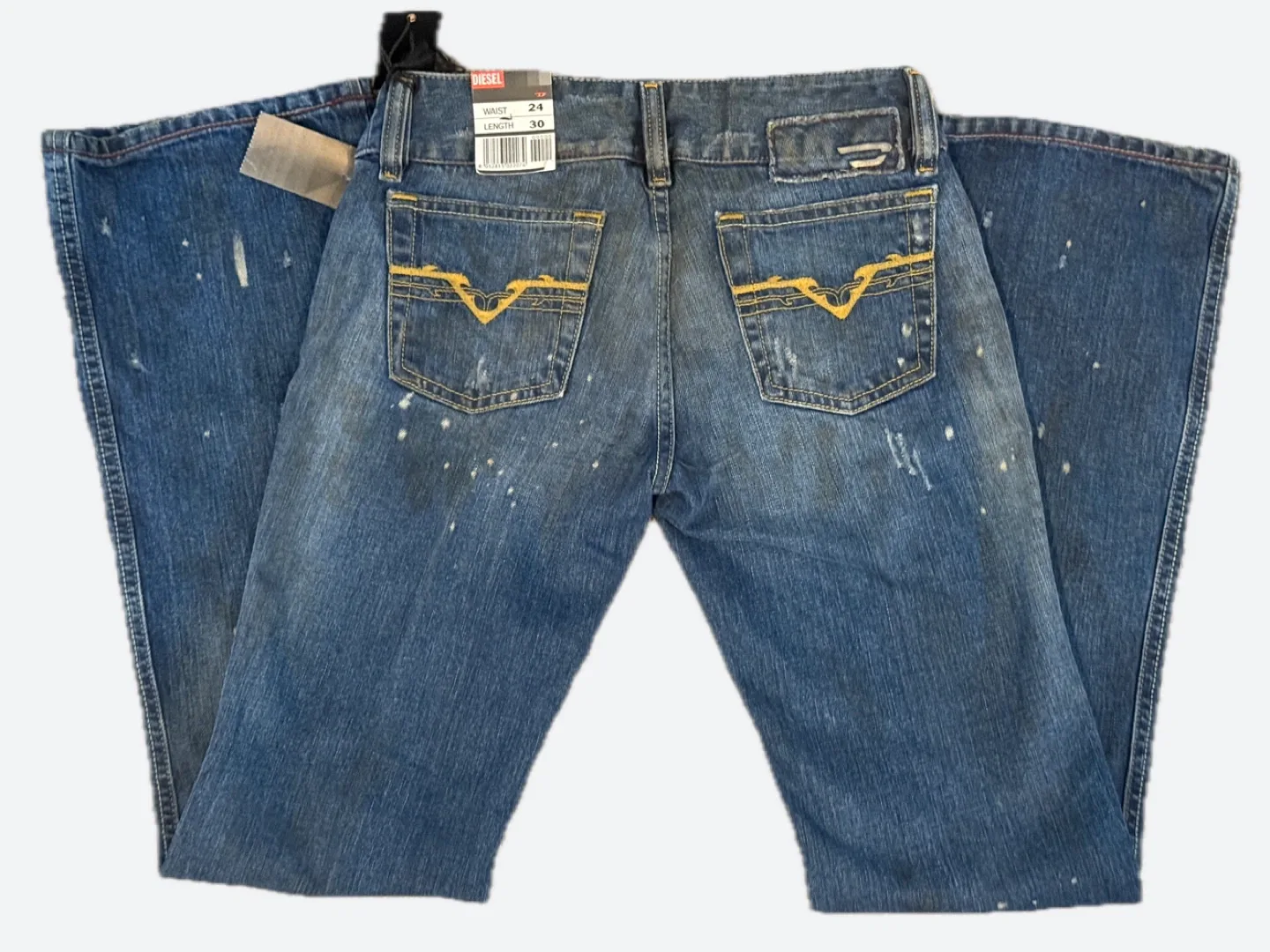 Diesel Women's Hush Jeans Medium Blue Bootcut Size 24W x 30L - photo 4