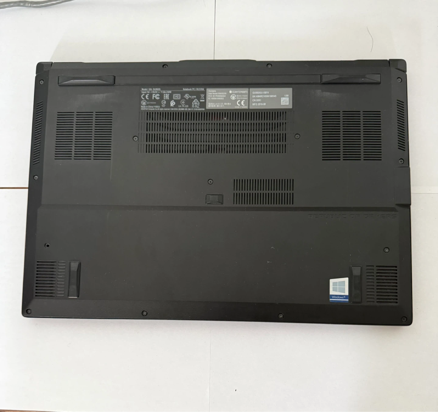 Refurbished ASUS ROG  Laptop i7 9th Gen 16 GB 500 SSD - photo 4
