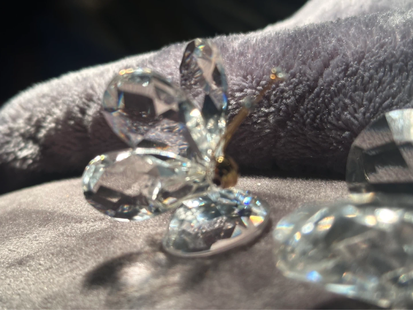 Pair of Swarovski crystal butterflies - photo 3