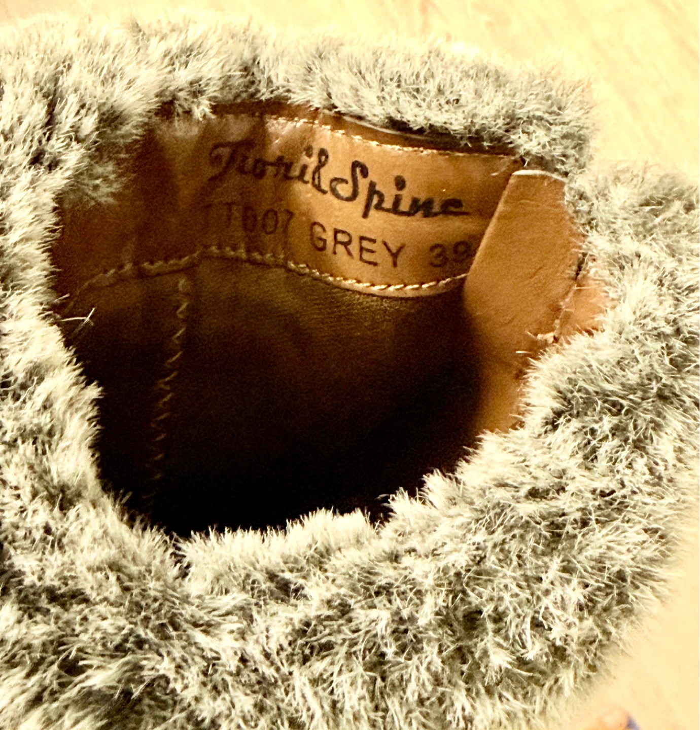 Fiori & Spine Women's Grey Fur-Lined Heeled Boots - photo 3