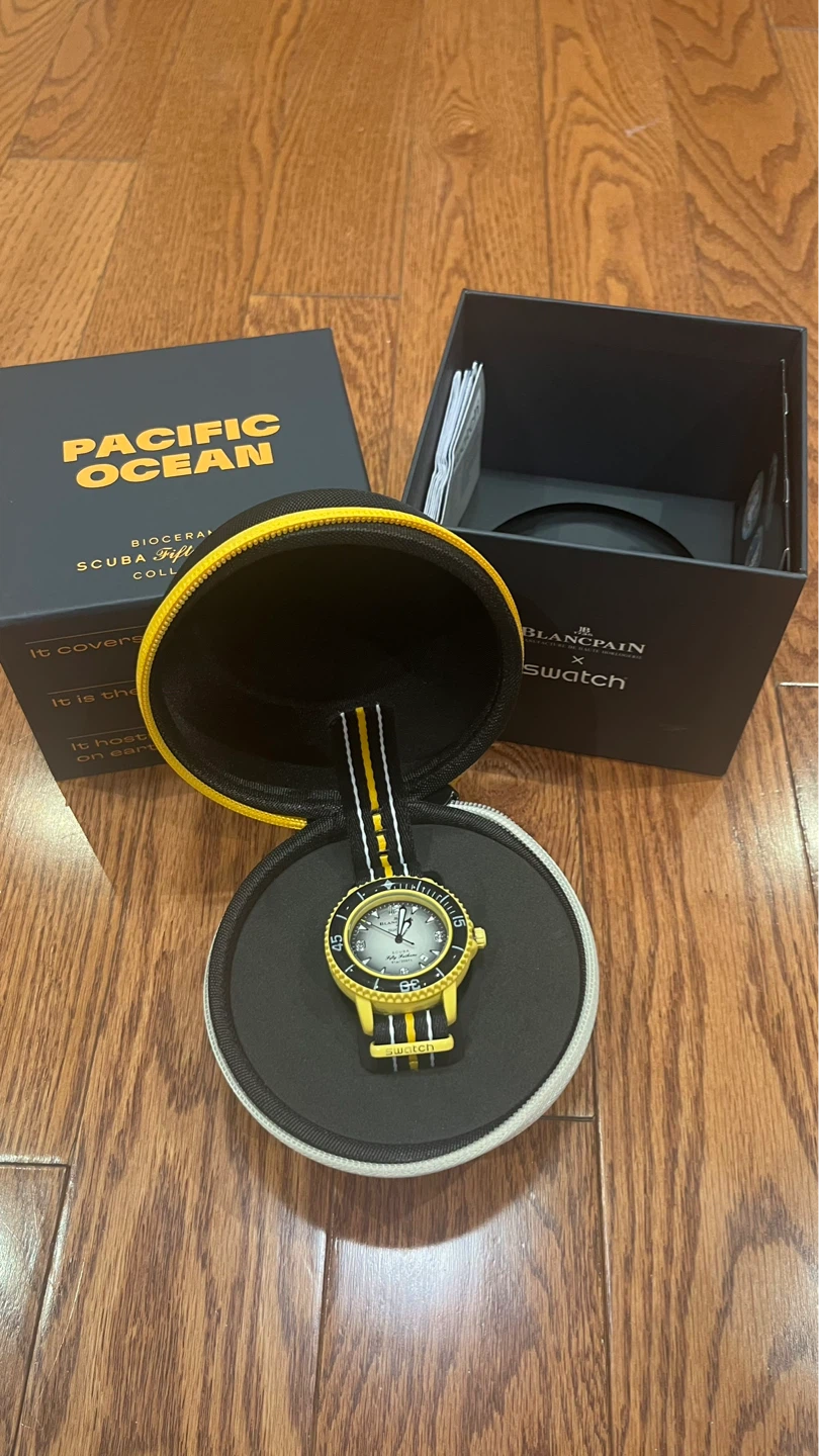 Swatch X Blancpain Fifty Fathoms Pacific Ocean Watch