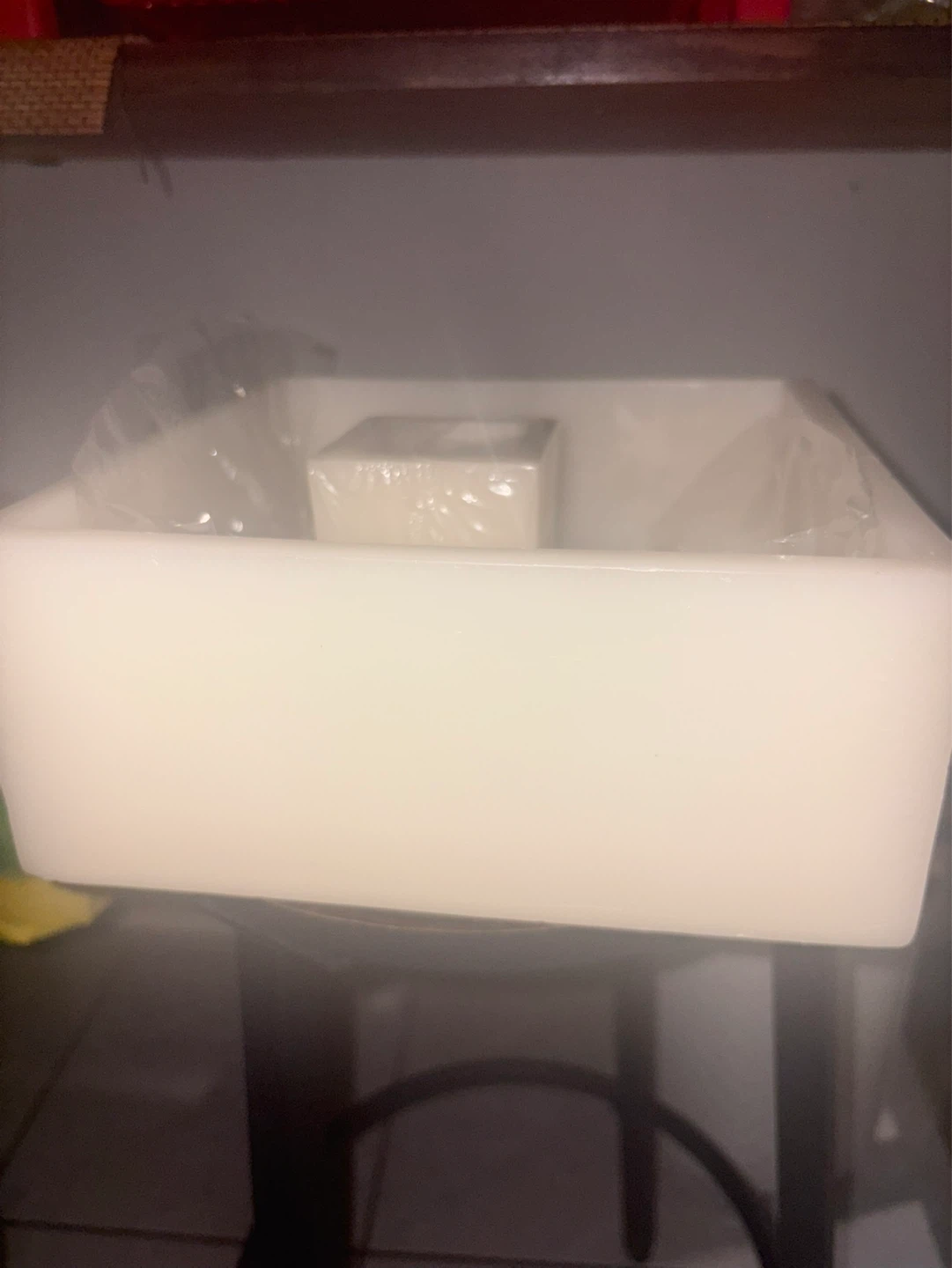 Square White Pillar Candle - photo 5