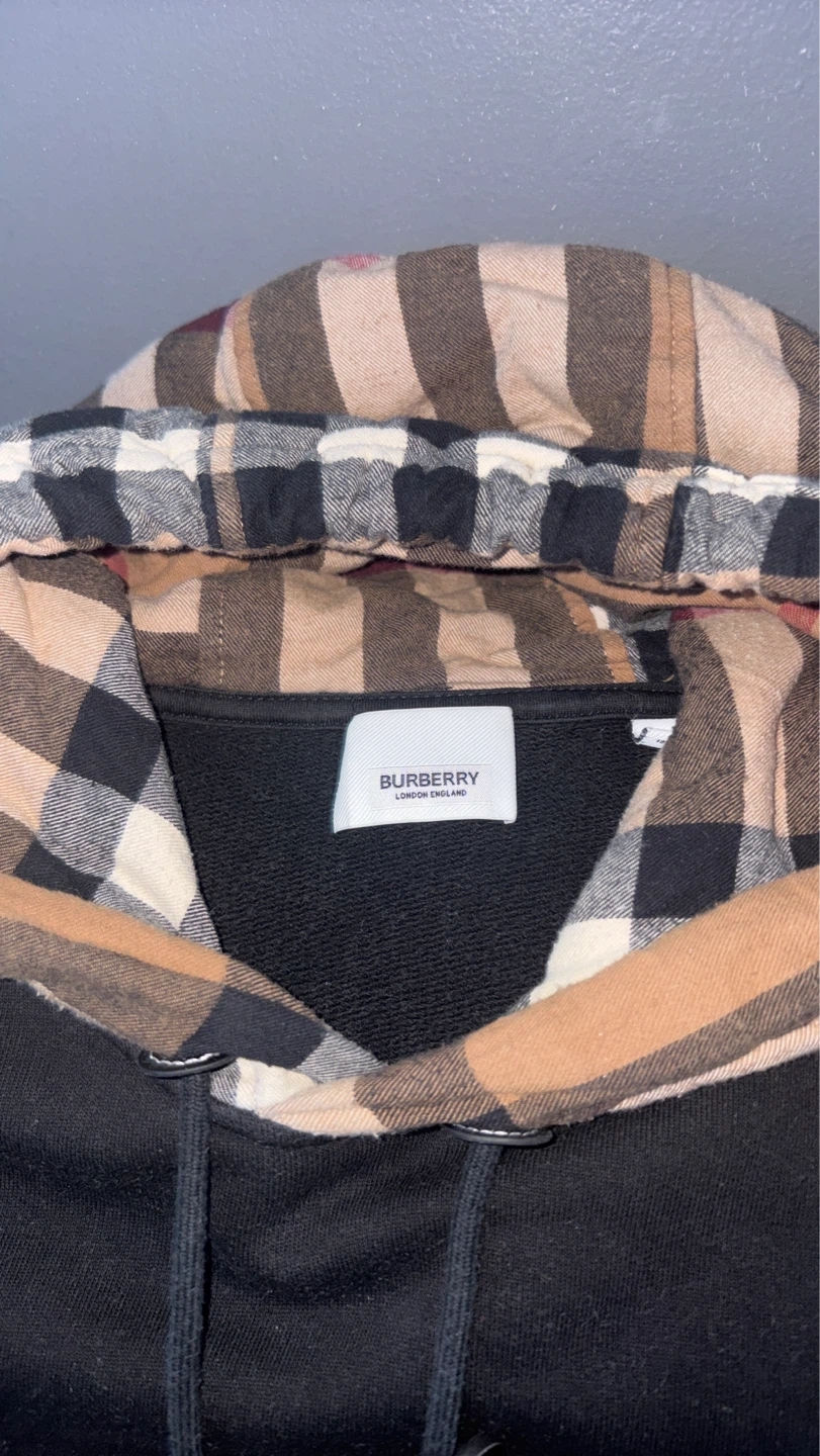Burberry Black Check Hoodie - photo 2
