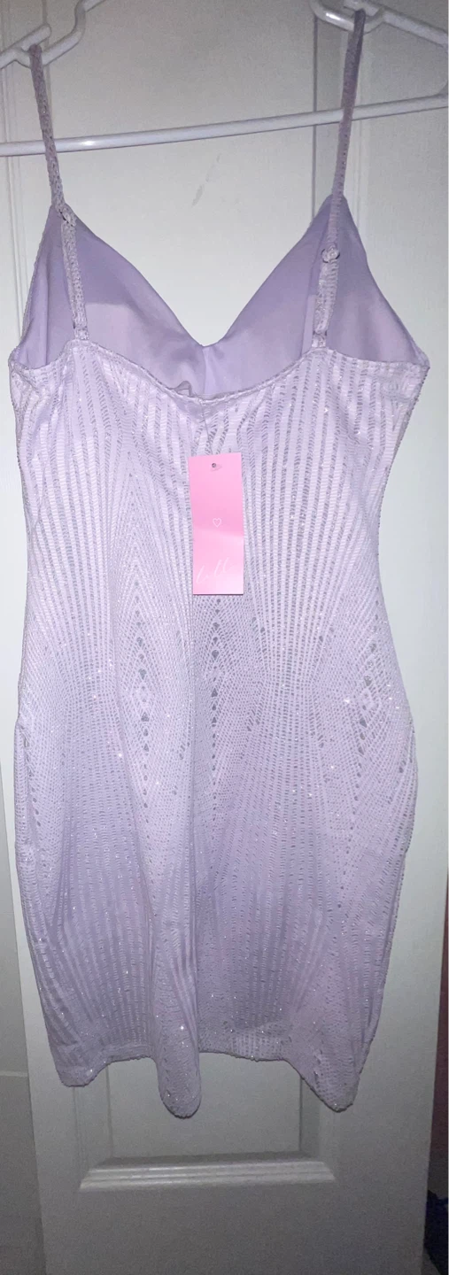 Sparkly Lavender Mini Dress (Size M) – Perfect for Nights Out - photo 3