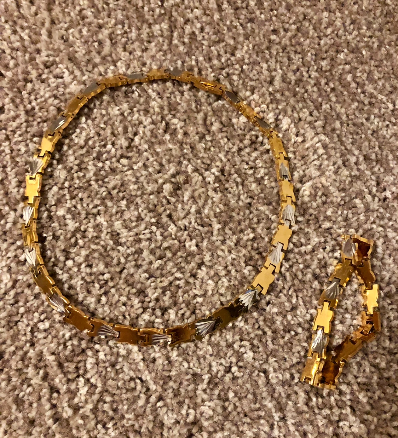 Stainless steel Necklace and Bracelet Set