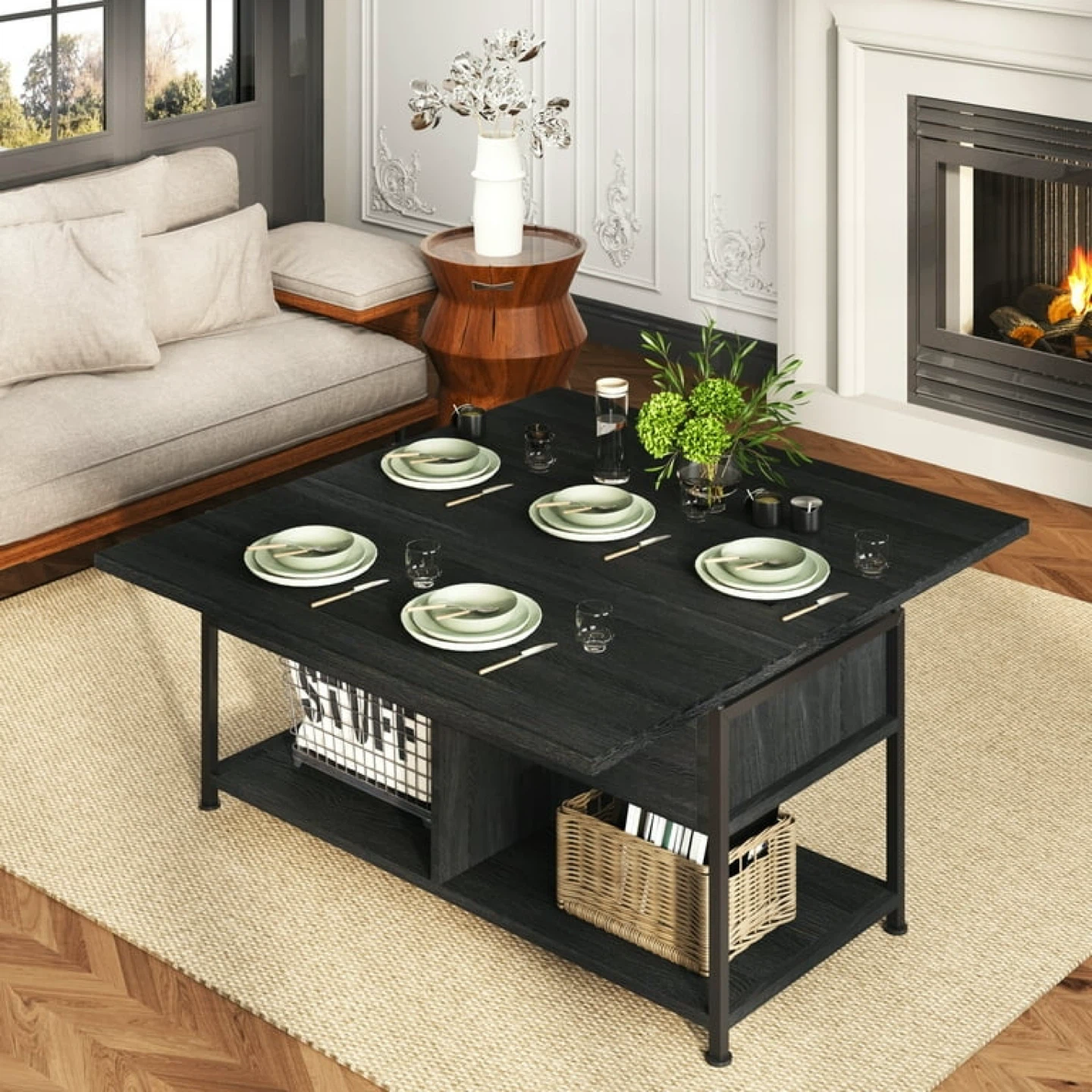 Bla Brenae Lift Top Coffee Table w/ Storage by Latitude Run