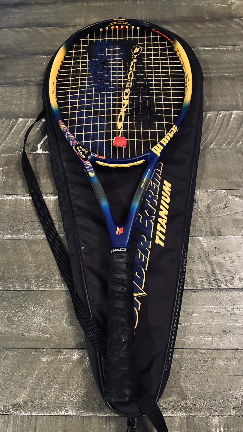 “Prince “ titanium tennis racquet with carrying cover