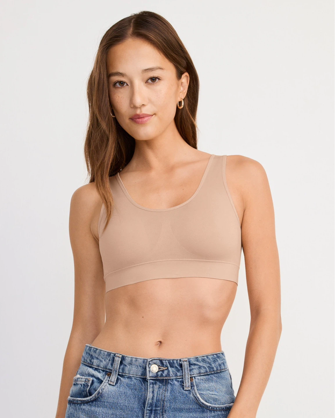 Jockey Seamfree® Stretch Tank Strap Bralette - Size XL Light - photo 2