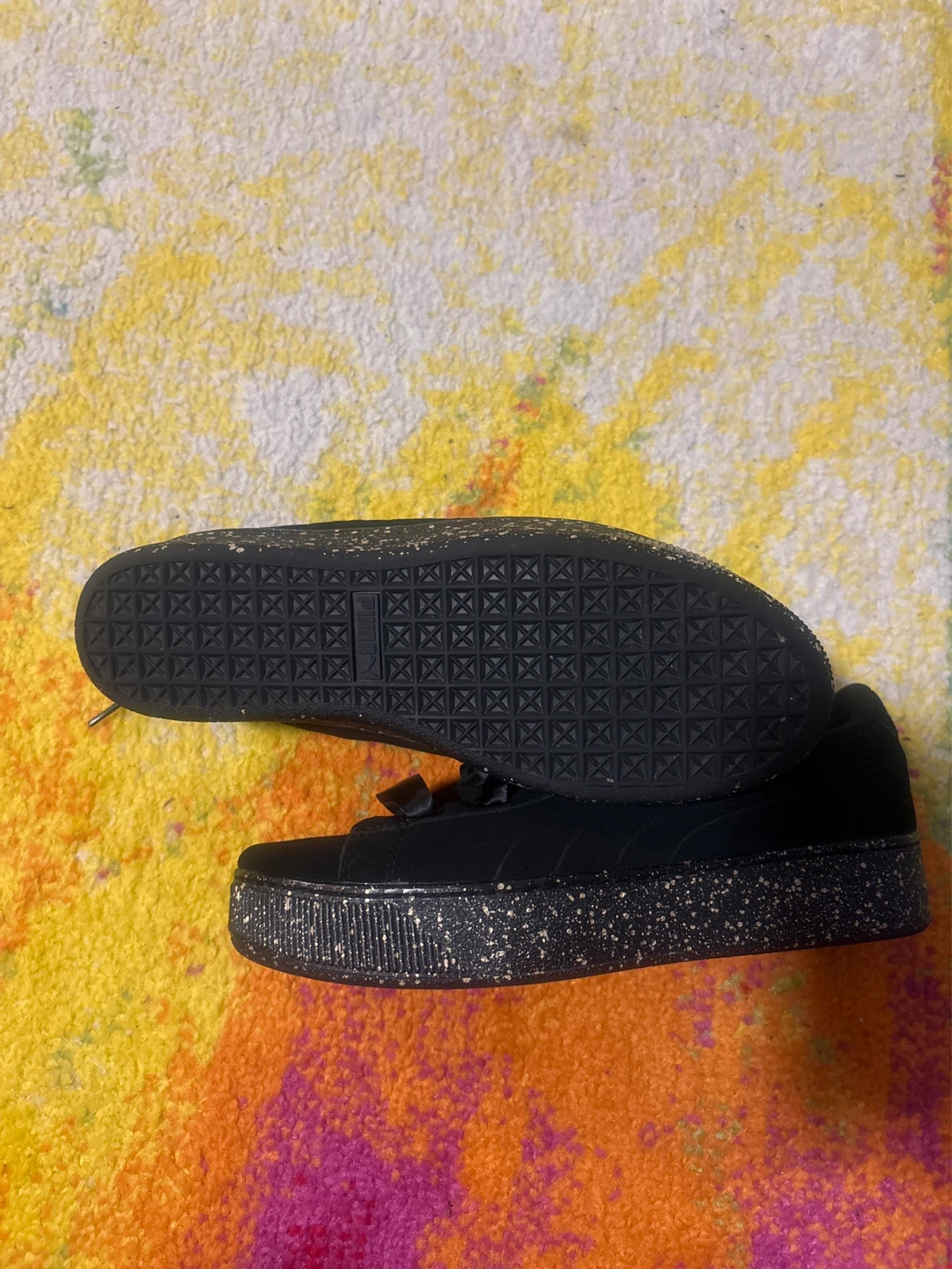 Black Suede Platform Sneakers - photo 2