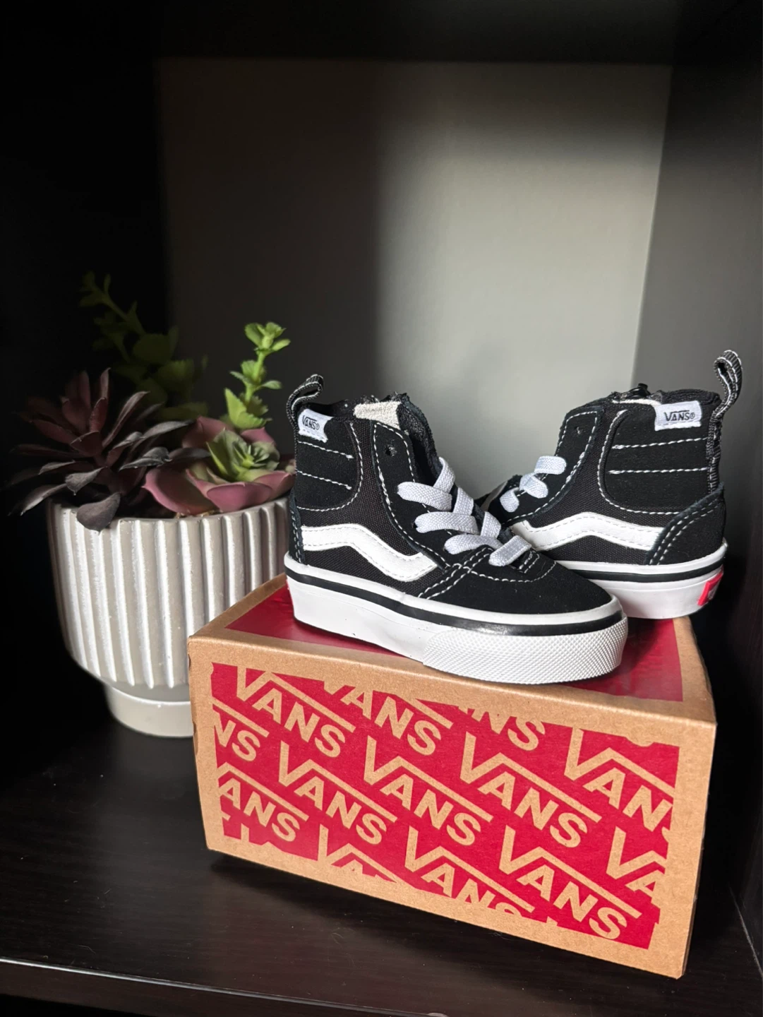 Vans Toddler Ashwood Hi Decon Side Zip Sneakers Size 2.5 Black - photo 3