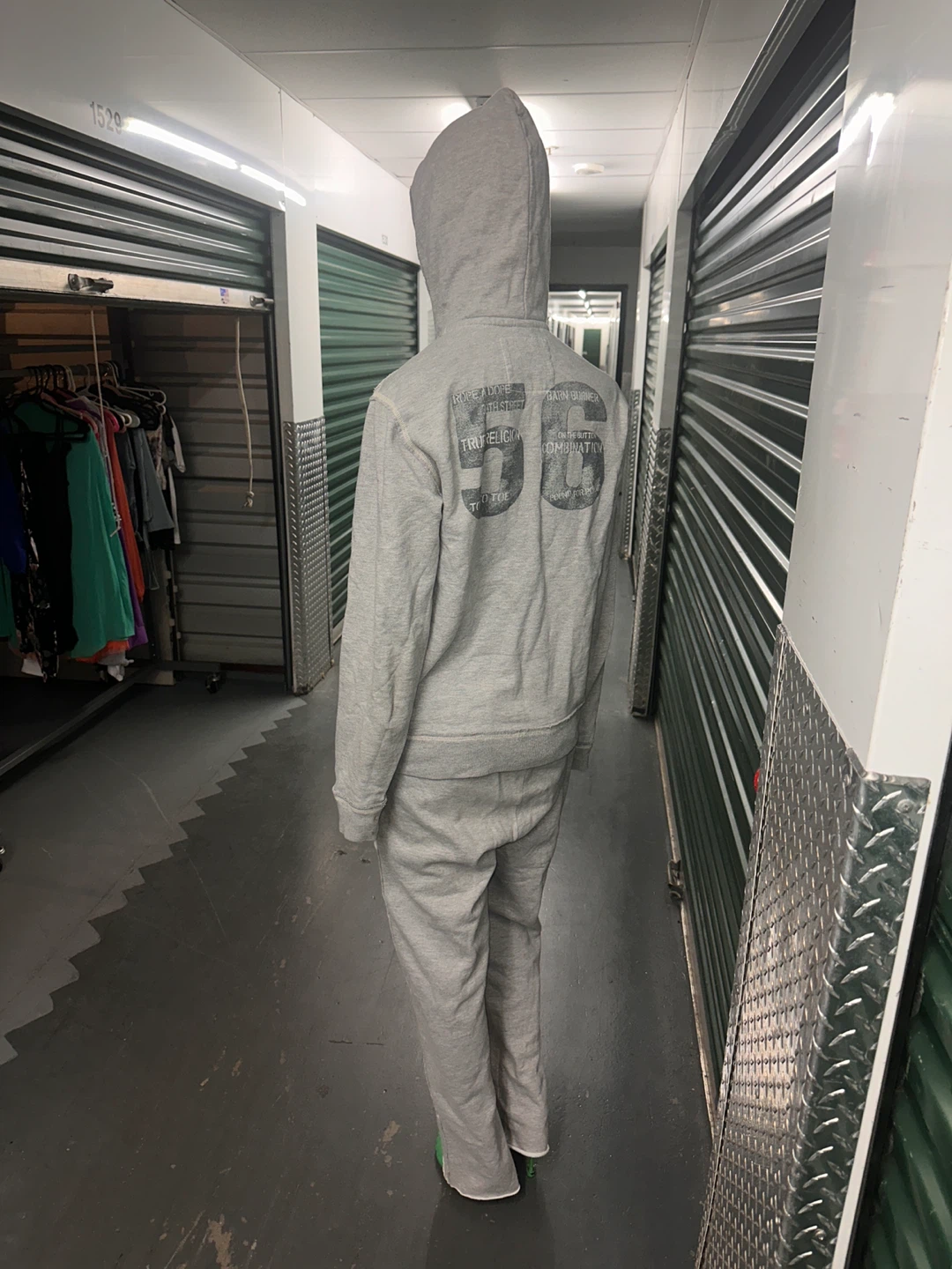 True Religion Grey Hoodie and Sweatpants Set - photo 3