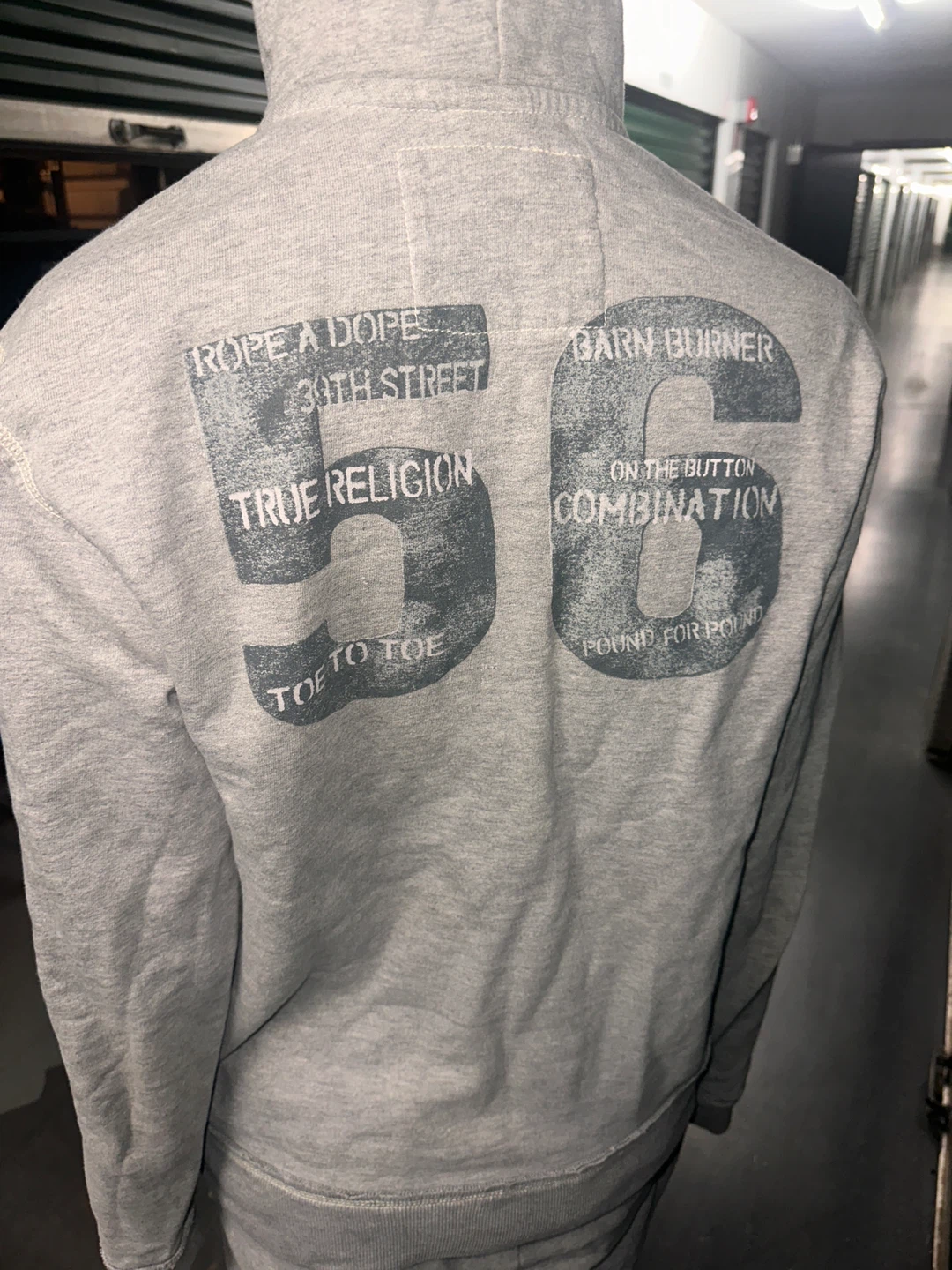 True Religion Grey Hoodie and Sweatpants Set - photo 4