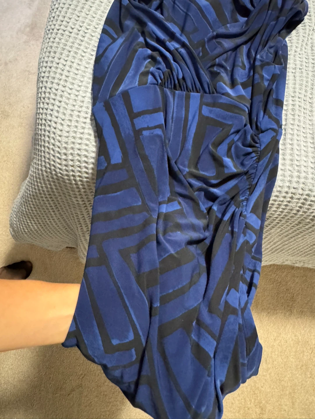 Lauren Ralph Lauren Blue & Black Print Sheath Dress Size 6 - photo 2