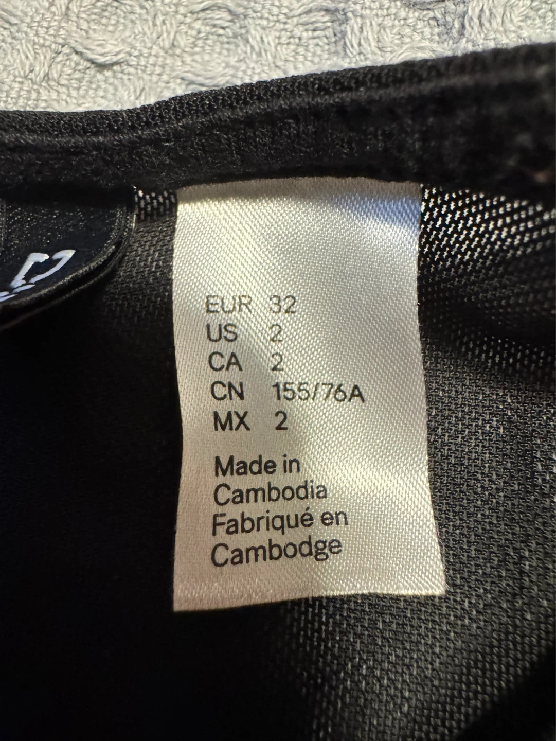 Black H&M Short Sleeve Dress - Size CA 2