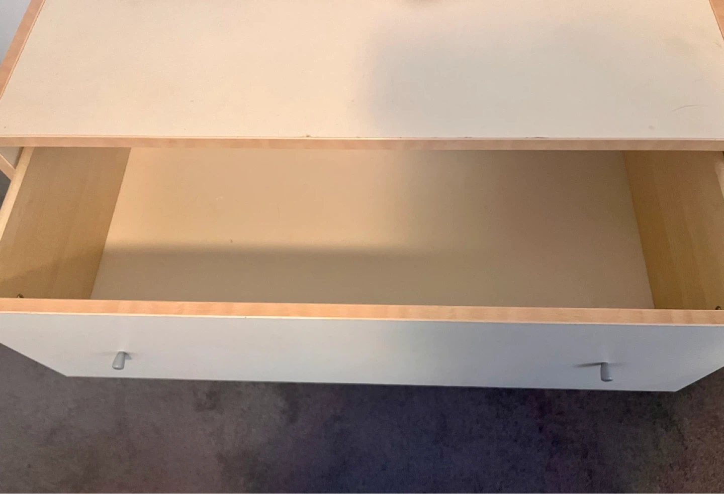 White Bedroom Dresser 3 Drawer - photo 3