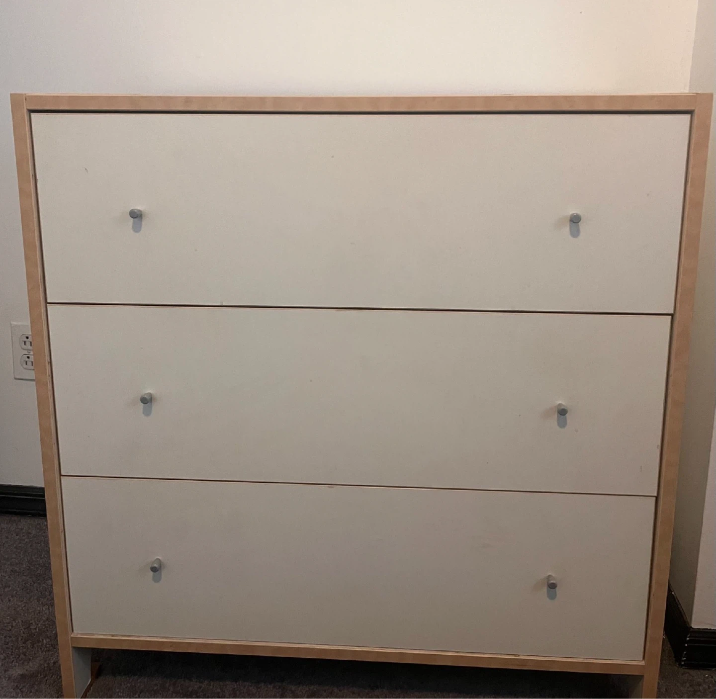 White Bedroom Dresser 3 Drawer