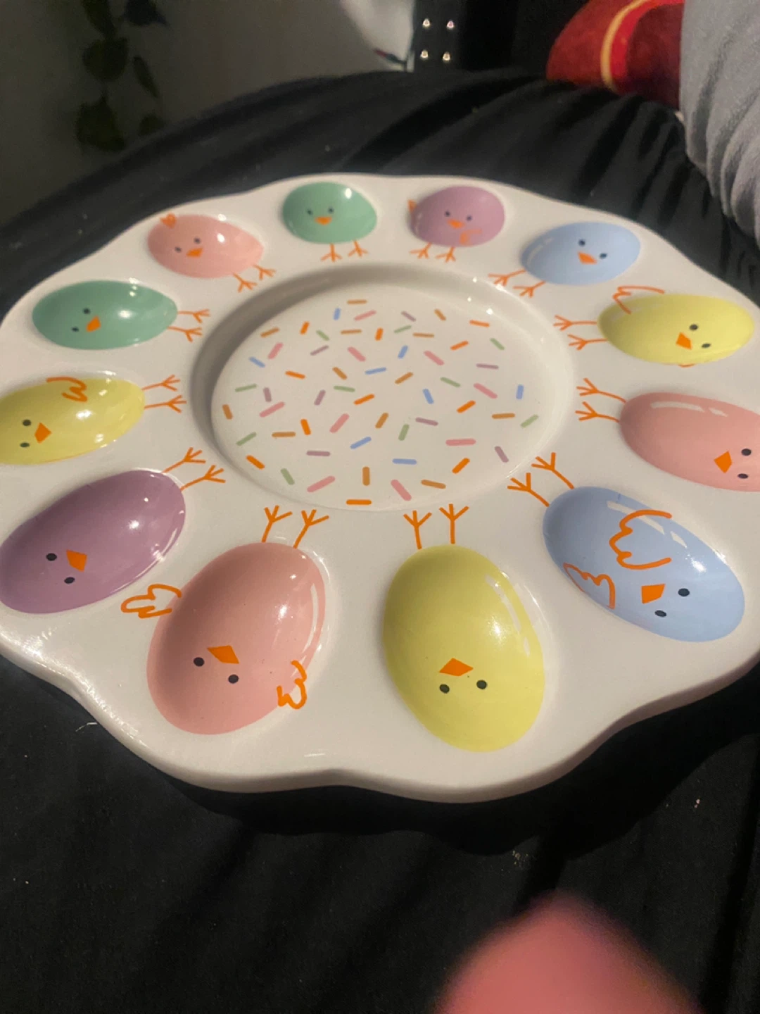 Festive Egg Dish New With Tags Ceramic - photo 4