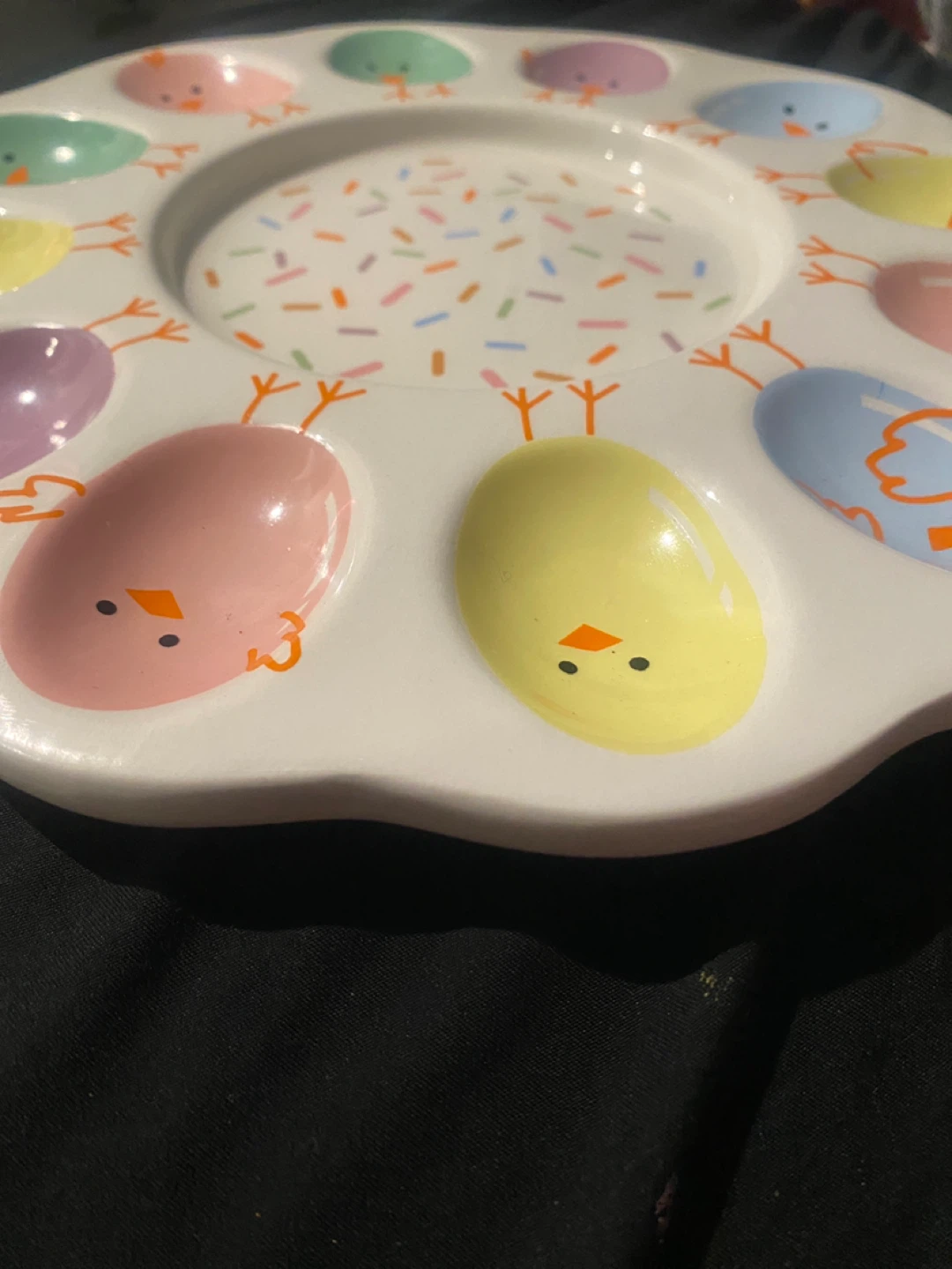 Festive Egg Dish New With Tags Ceramic - photo 5