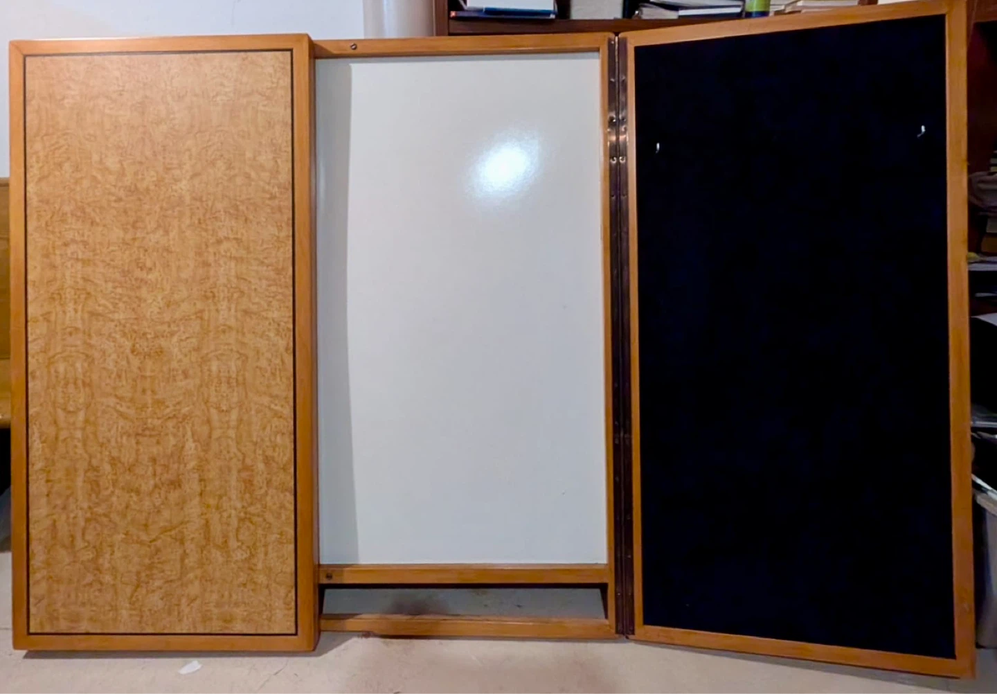 Burl wood cabinet, with Whiteboard - photo 5