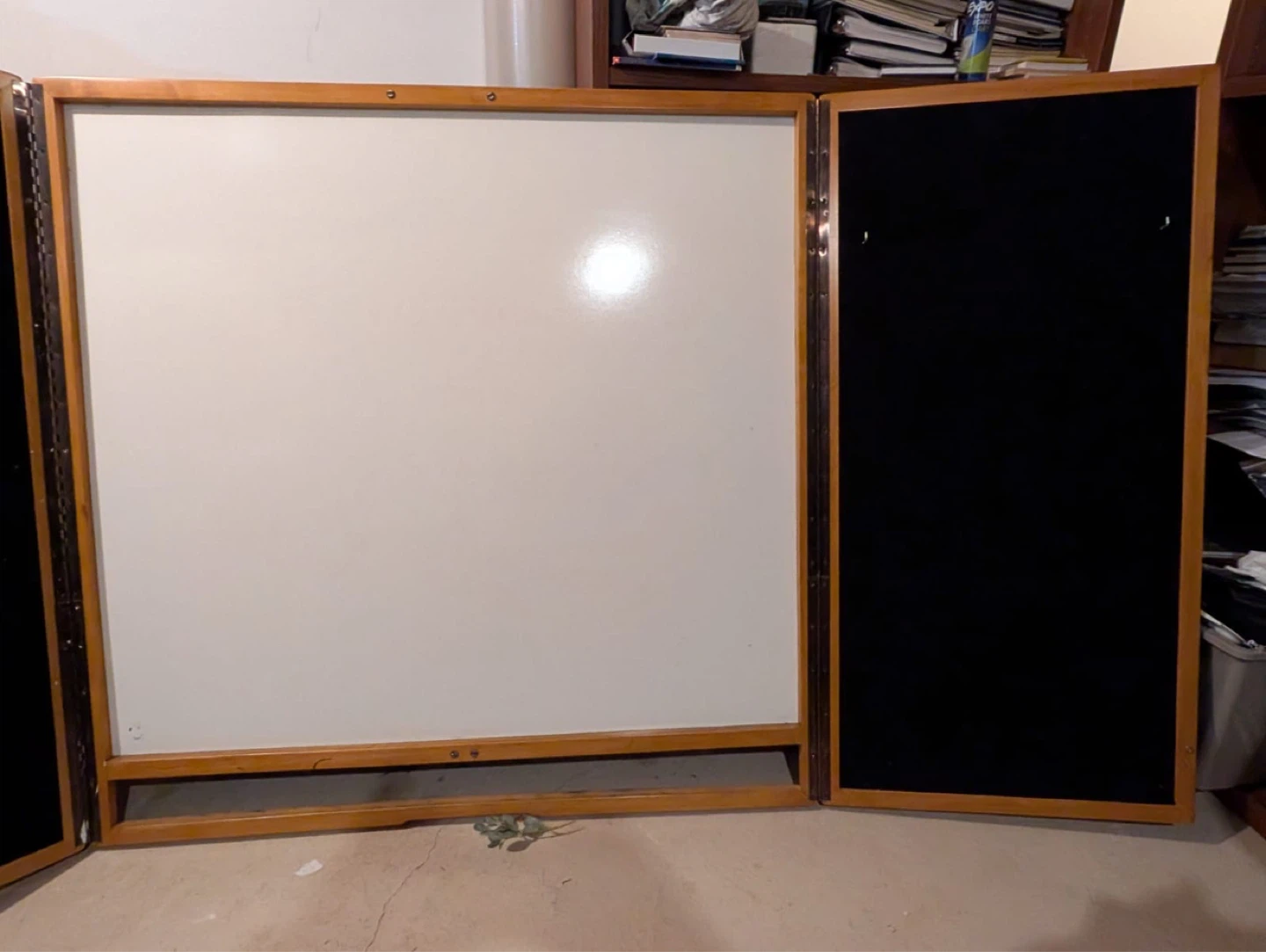 Burl wood cabinet, with Whiteboard - photo 2