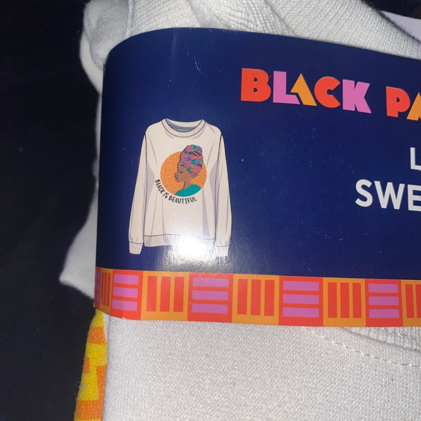Black Paper Party Ladies' Sweatshirt 2X Cream - photo 2