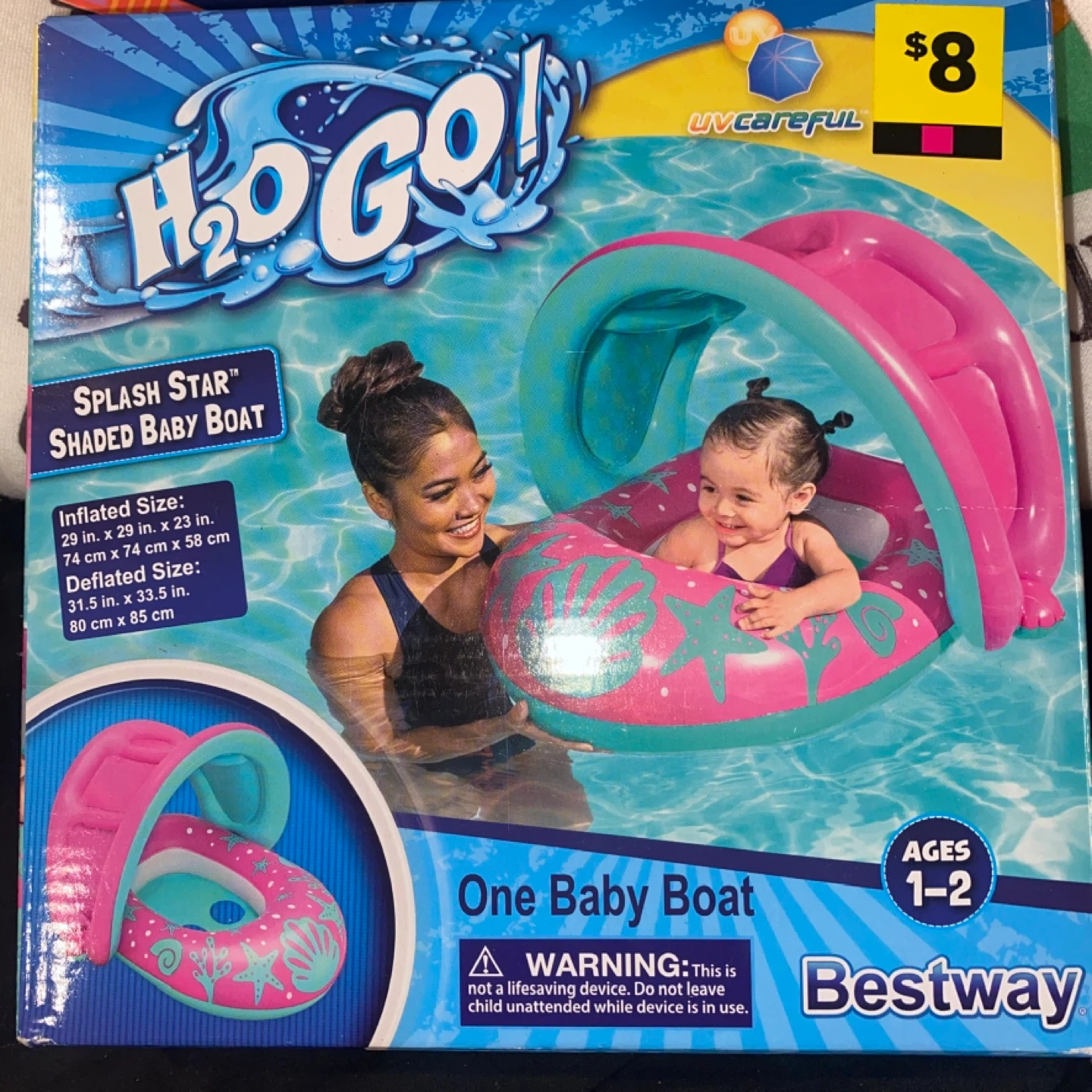 H2O GO! Splash Star Shaded Baby Boat - Ages 1-2